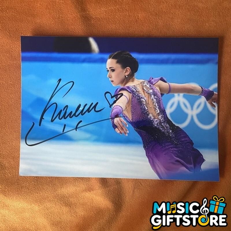 Kamila Valieva Autographed Signed Photo Autographs Figure Skating Rare 2024B #MU