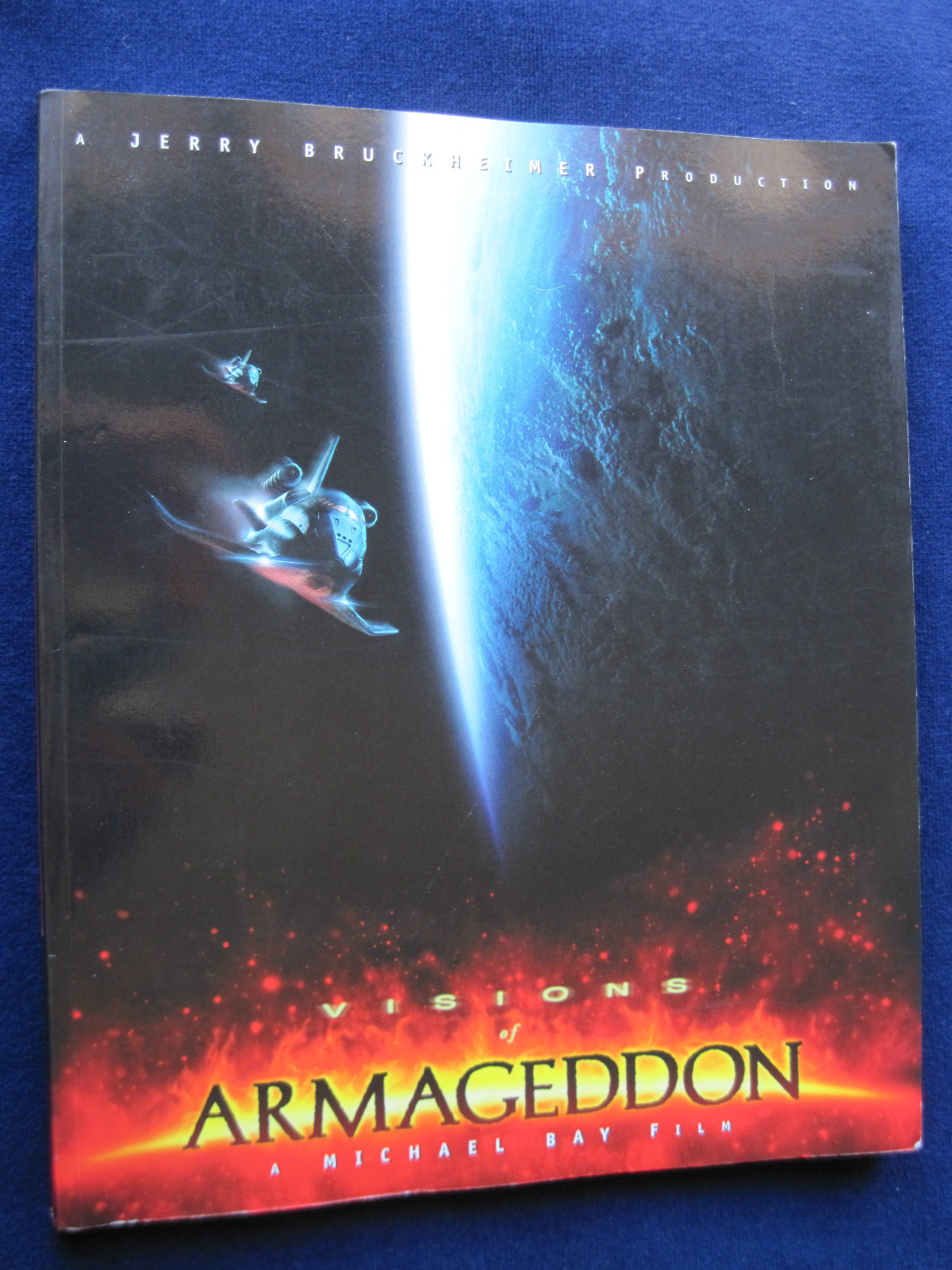 MAKING OF ARMAGEDDON FILM BOOK – SIGNED by MICHAEL BAY & JERRY BRUCKHEIMER