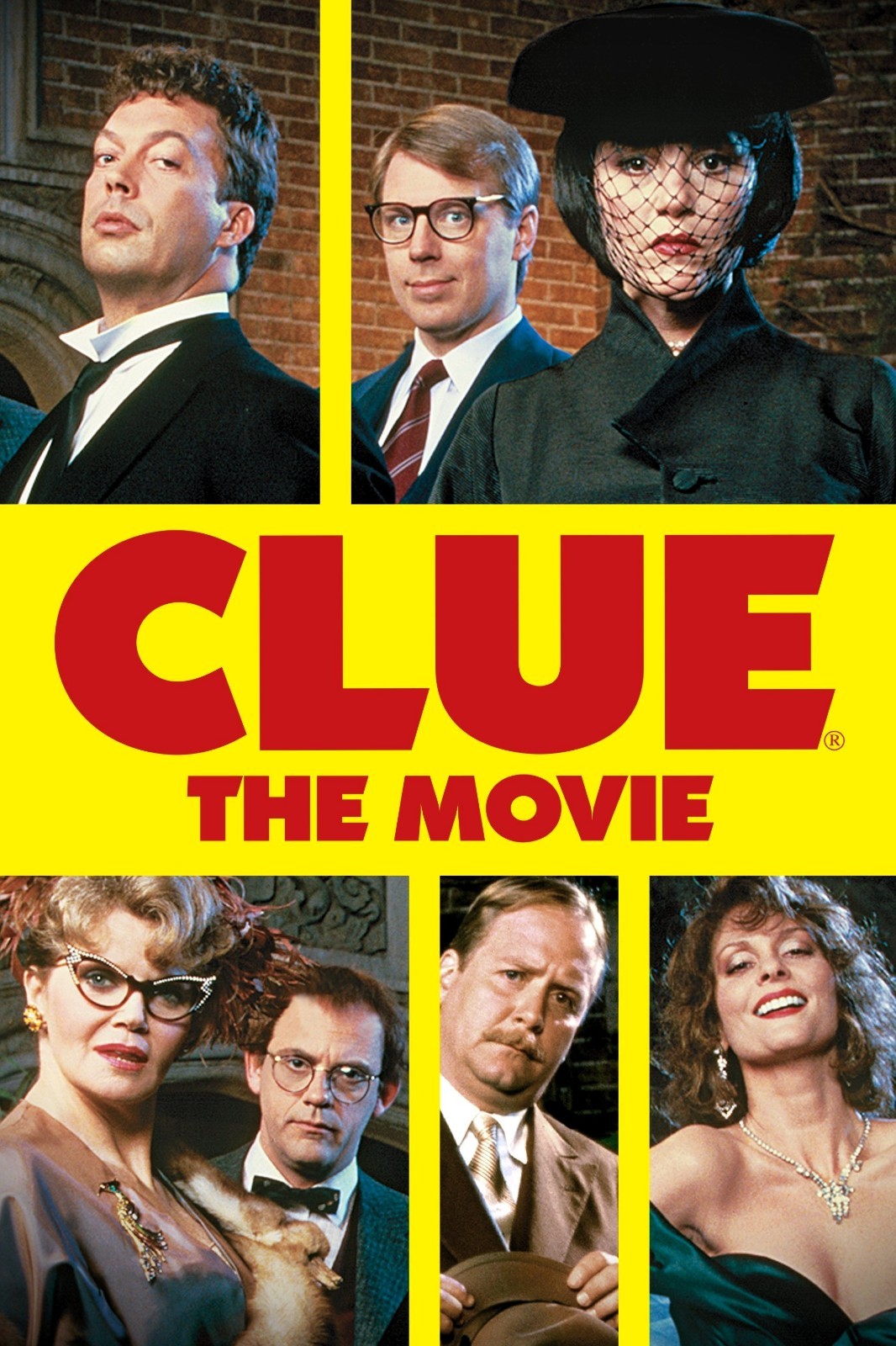 1985 Clue Movie Poster 11X17 Tim Curry Christopher Lloyd Eileen Brennan 🍿
