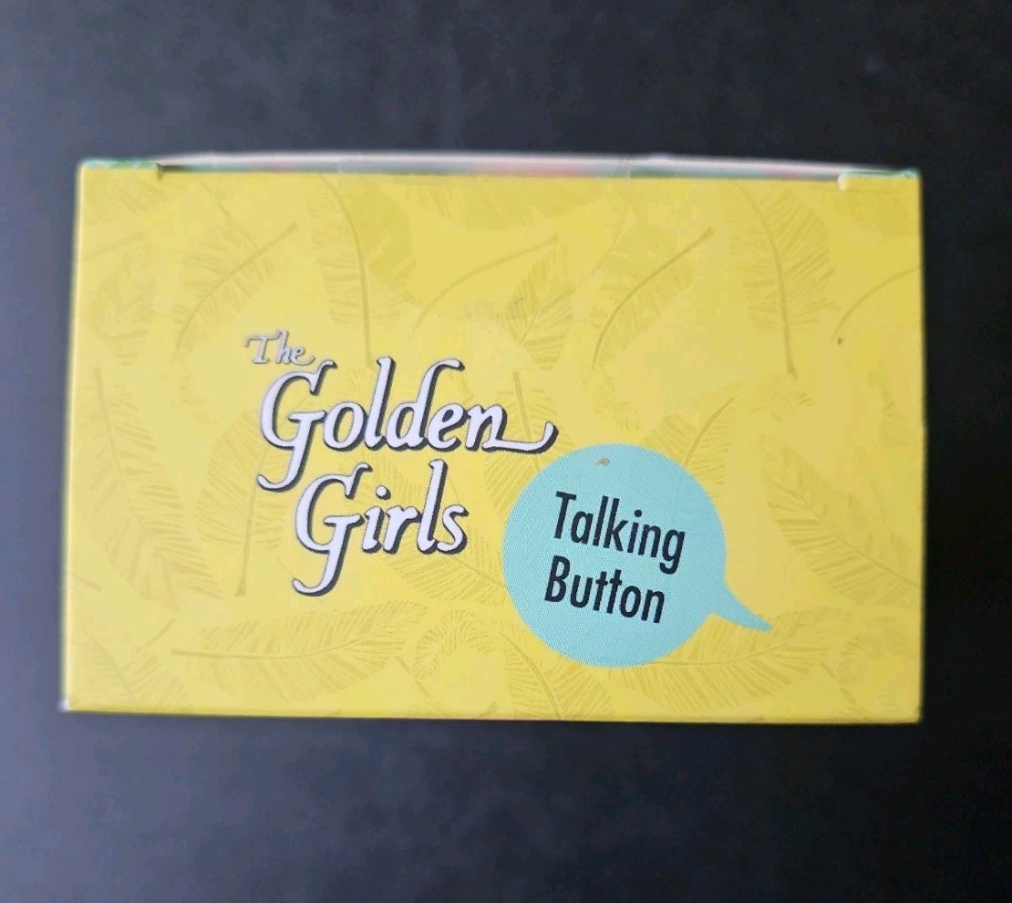 The Golden Girls Talking Button ABC Studios Favorite Phrases Mini Book Included