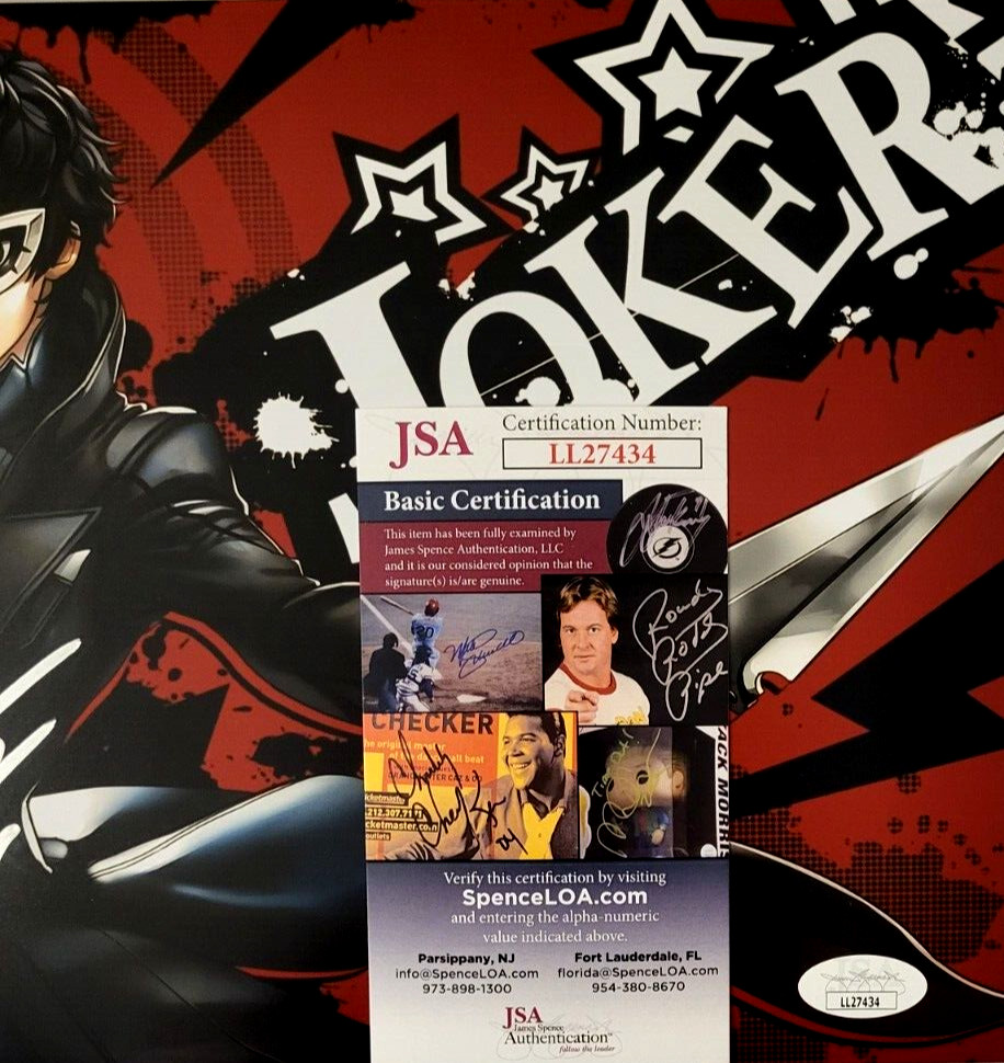 Xander Mobus Autograph Photo Joker Ren Persona Video Game Signed 8×10 JSA COA 34