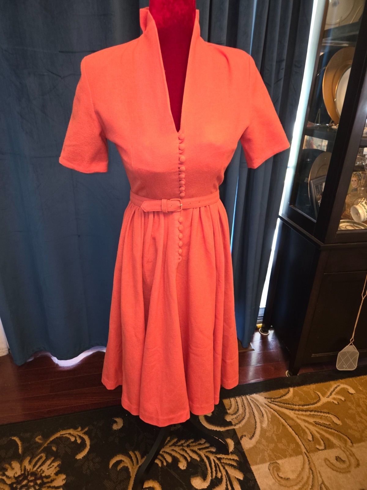 Lucille Ball Owned & Worn 1950’s Wool Dress W/Matching Belt Sydney Guilaroff