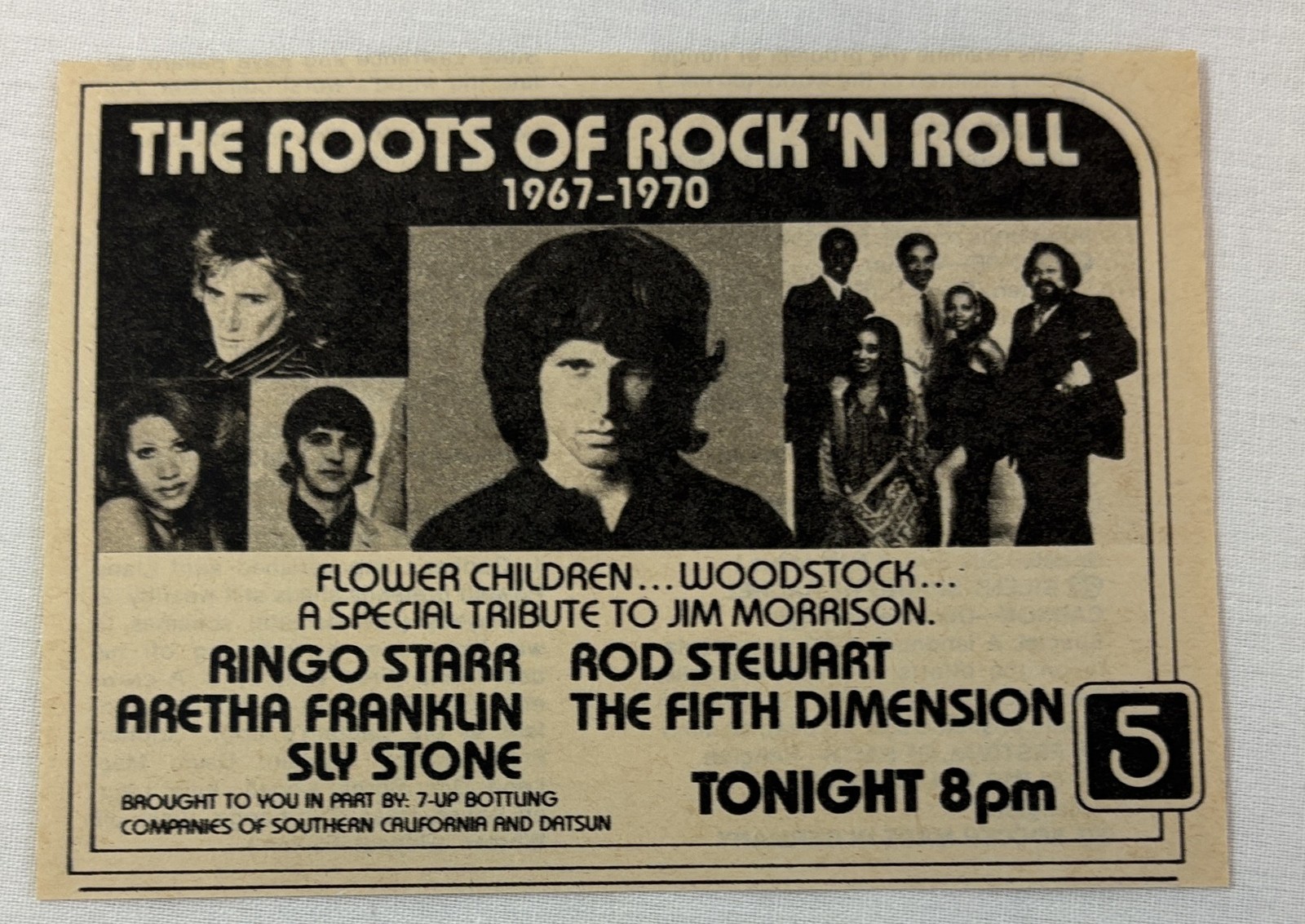 1981 KTLA tv ad~ Roots Of Rock N Roll THE DOORS, ROD STEWART, ARETHA FRANKLIN