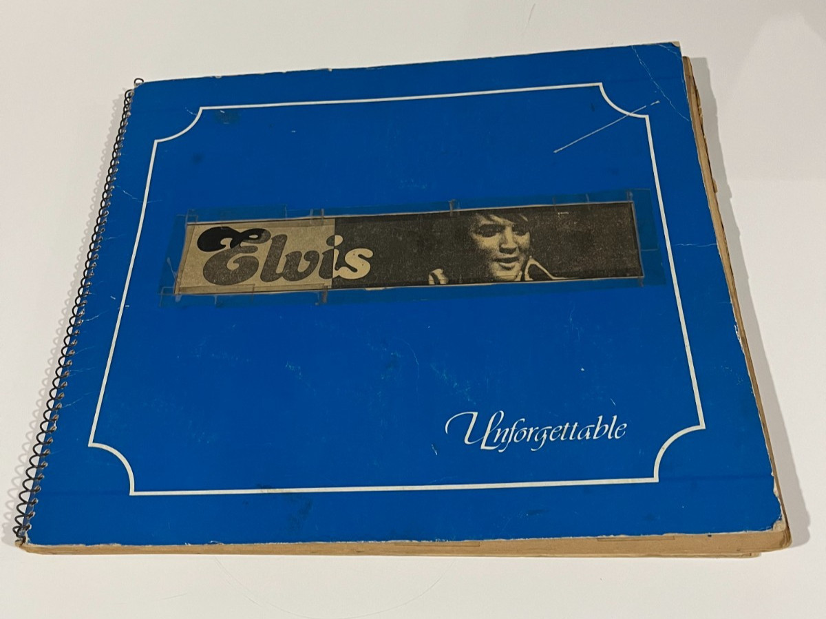 Elvis Presley Vintage Personal Fan Scrapbook Newspaper Clippings Tabloid