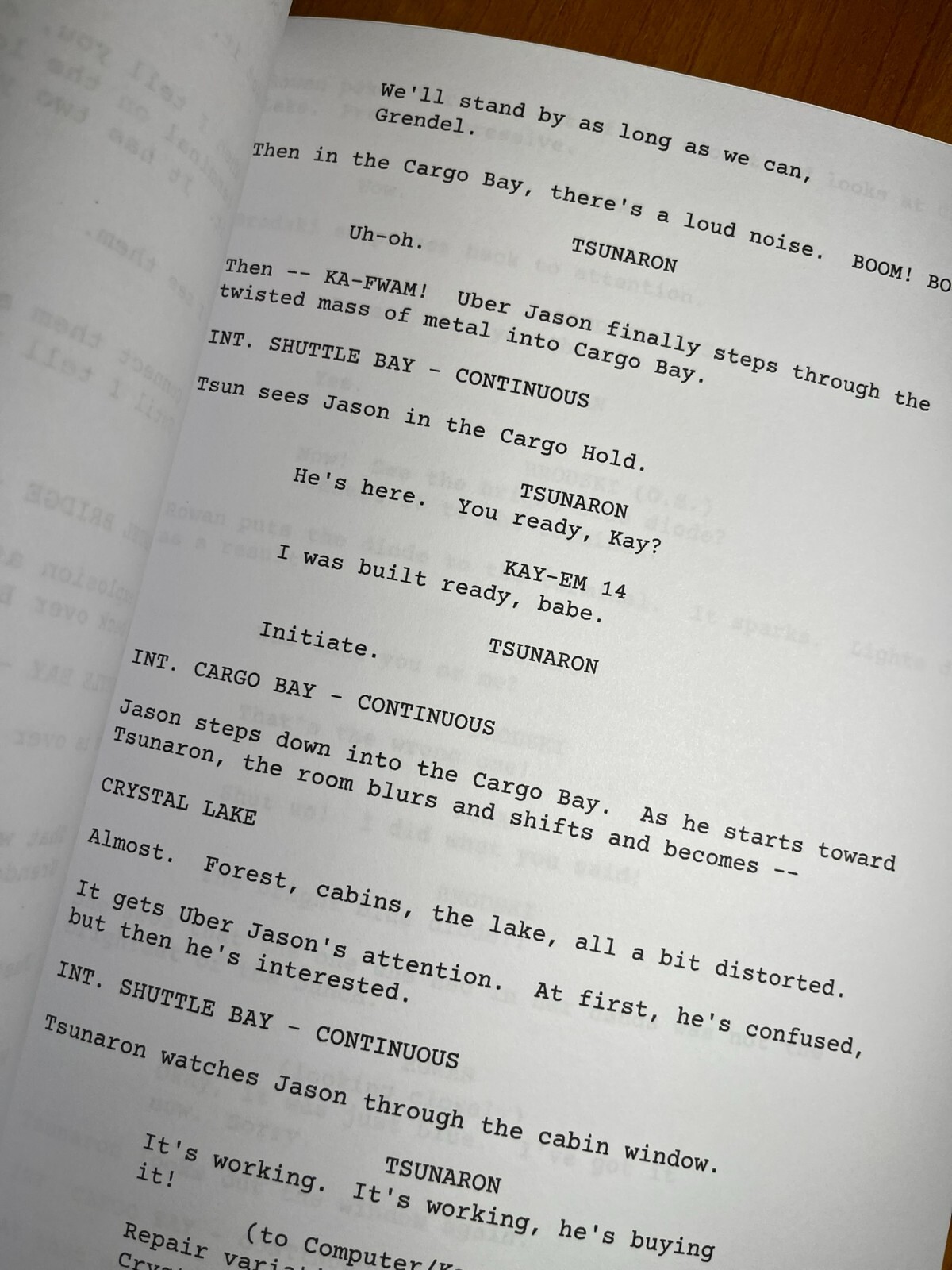 Jason X Script Signed- Autograph Reprints- 135 Pages- Friday the 13th