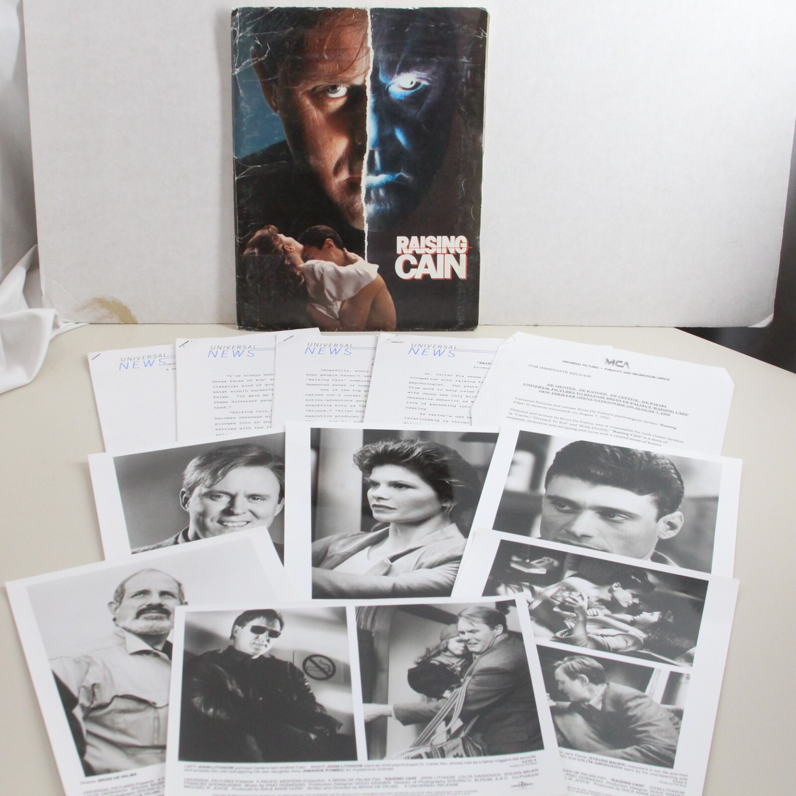Raising Cain w/ 6 Photo & Media Releases Lithgow Davidovich Bauer Henry Harris