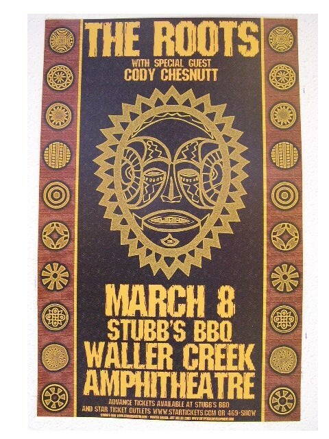 The Roots Handbill Poster Stubbs BBQ