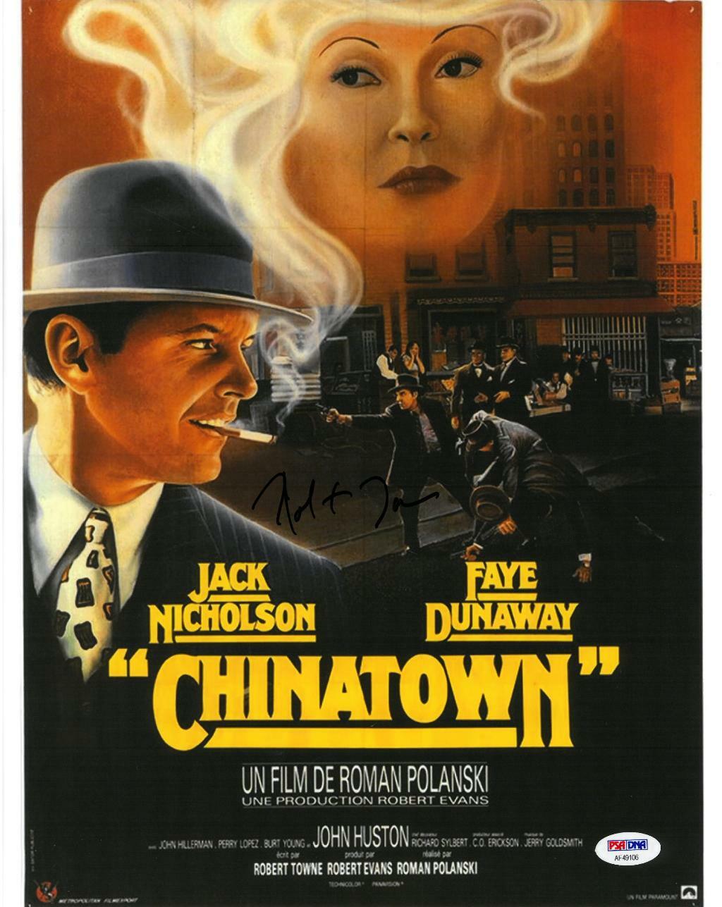 Robert Towne Signed Chinatown Authentic Autographed 11×14 Photo PSA/DNA #AF49106