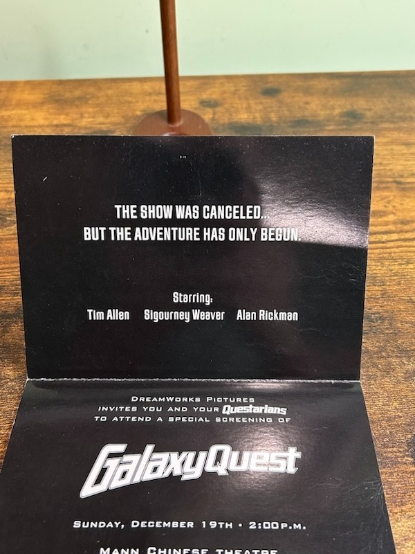 Galaxy Quest 1999 Movie Invite Screening Ticket Pass Chinese Theatre Hollywood