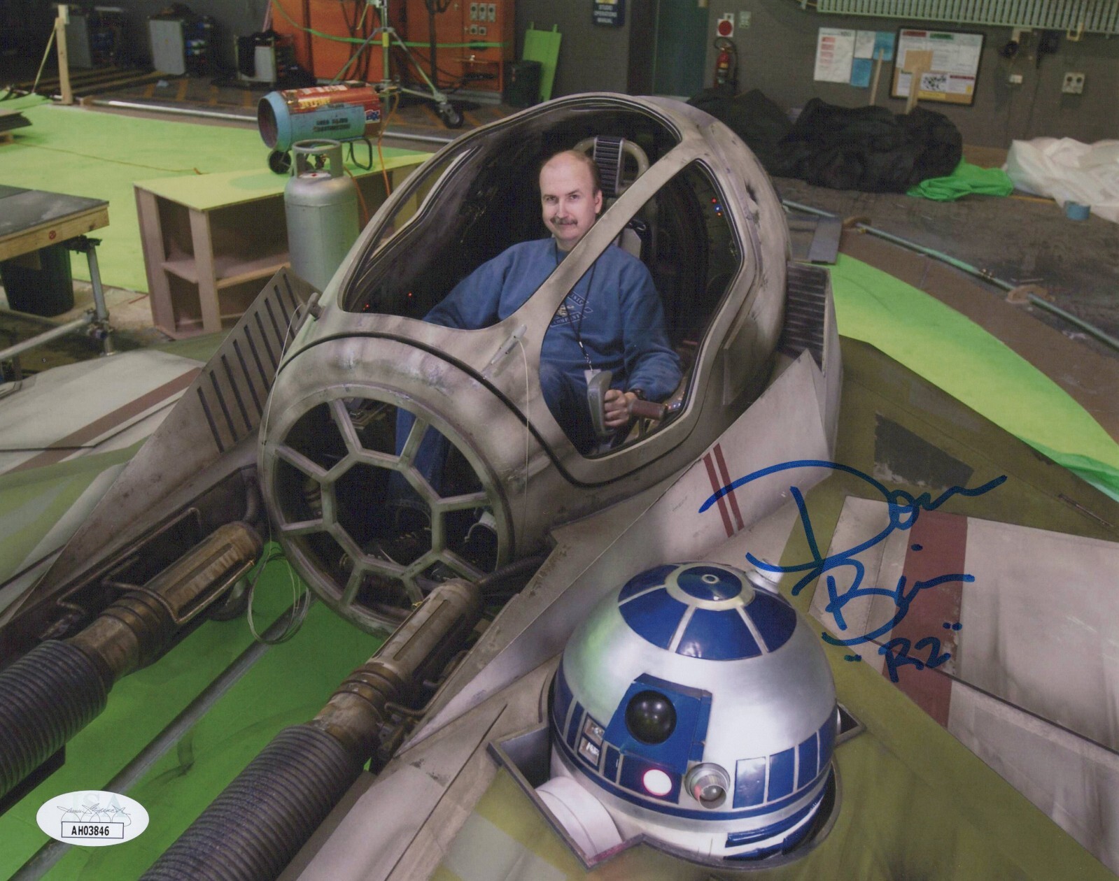 DON BIES Signed STAR WARS 8×10 R2 MODEL MAKER Authentic Autograph Photo JSA COA