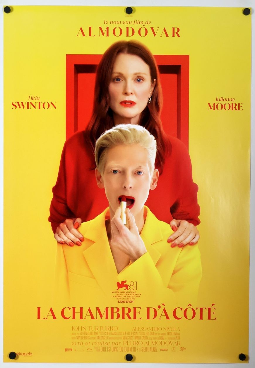 The Room Next Door original movie poster 27×39 2025 Pedro Almodovar FR CA RARE