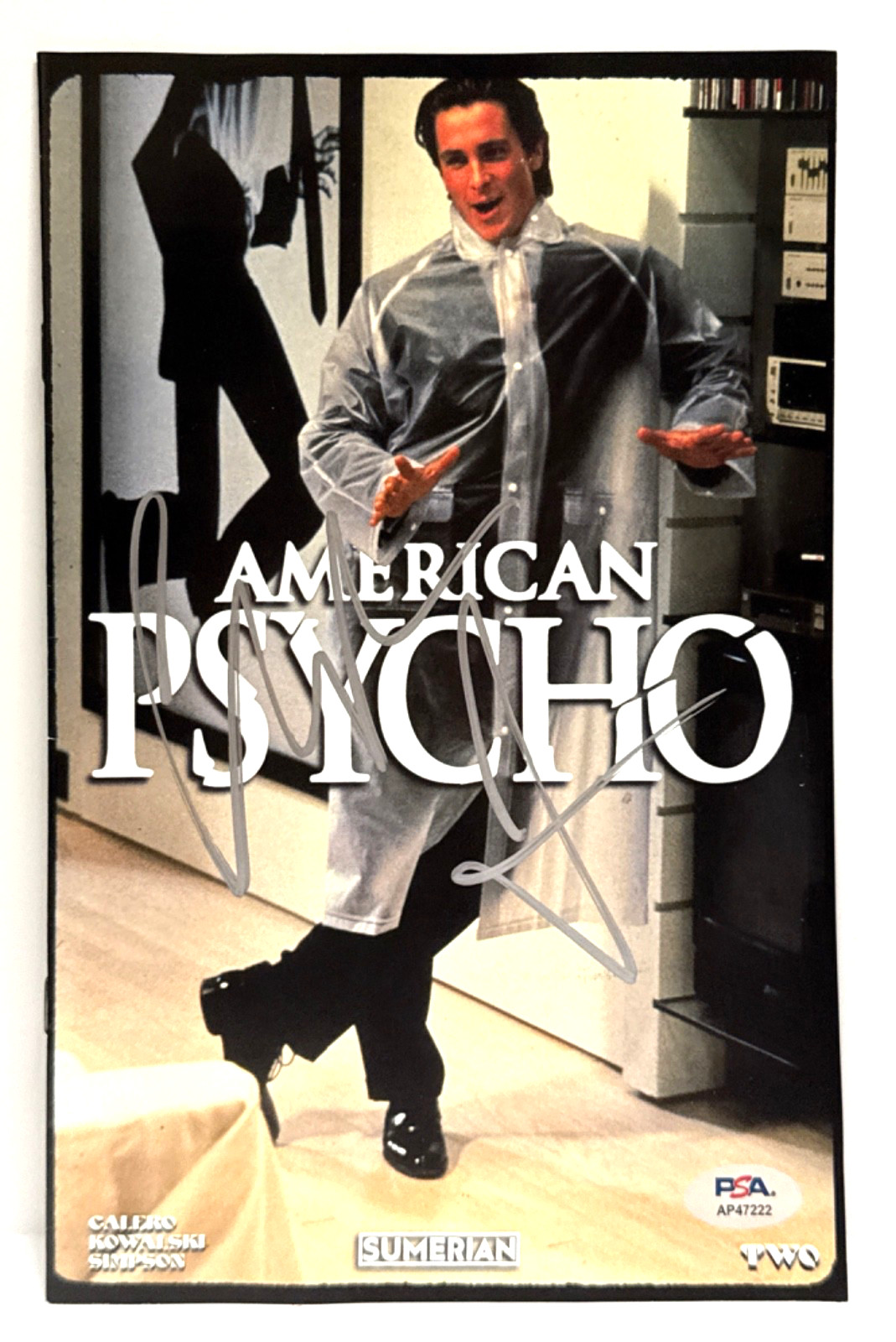 Christian Bale Signed American Psycho Comic Book PSA AP47222