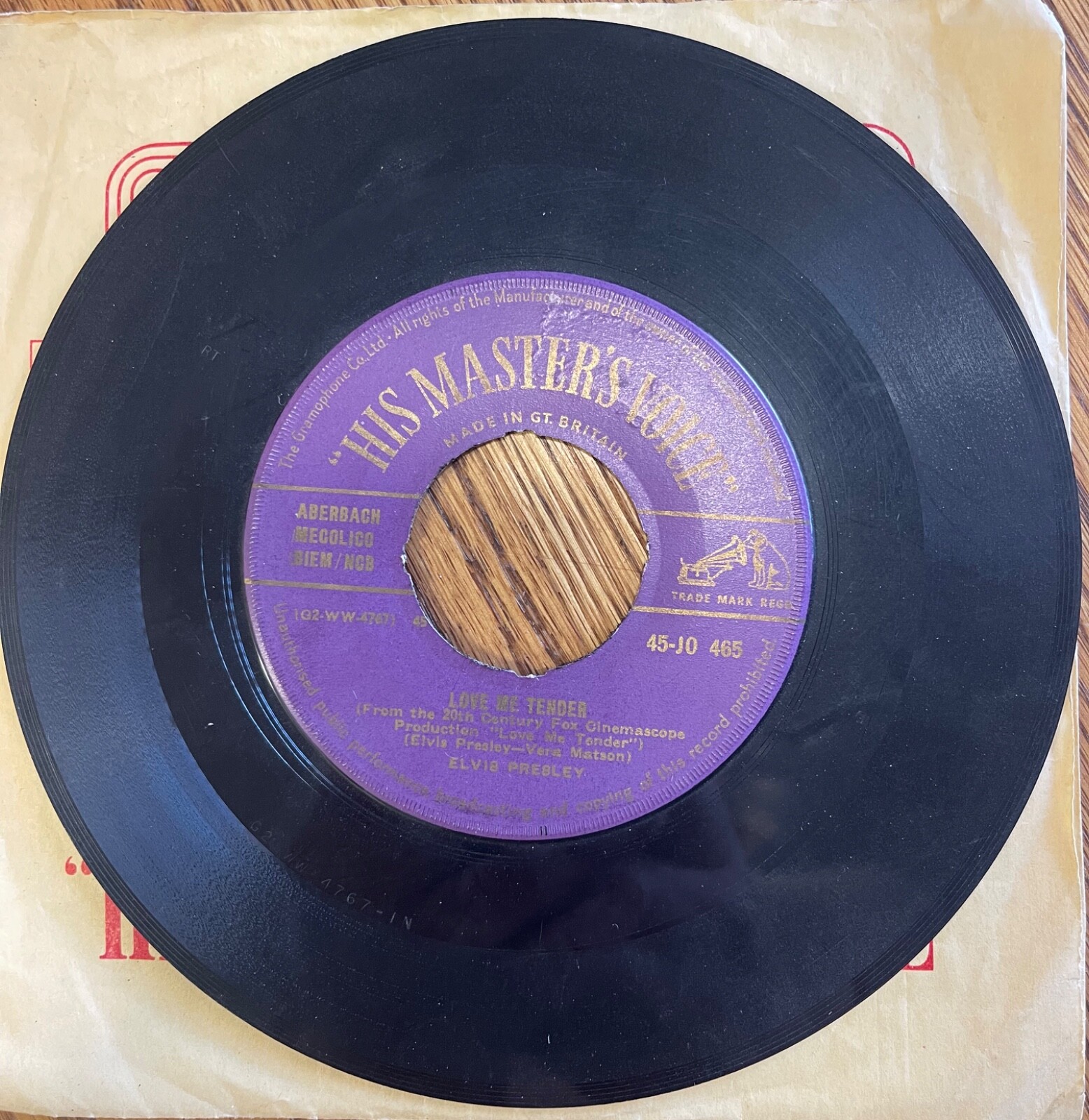 RARE Elvis British His Master’s Voice 45s. RCA