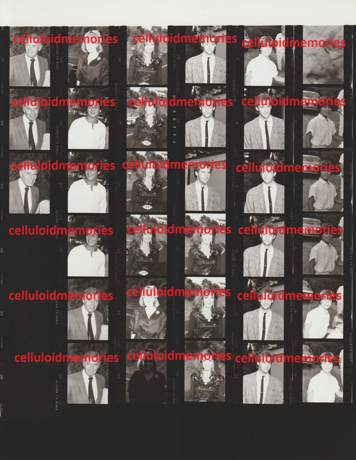 Orig Contact Photo Sheet & Negatives Heston Danza Scoggins Joey Lawrence Edwards