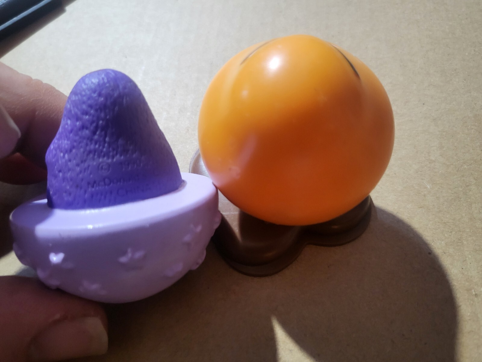 Vintage Goomba Original Mario Nintendo 1989 and Grimmace Toy Figures
