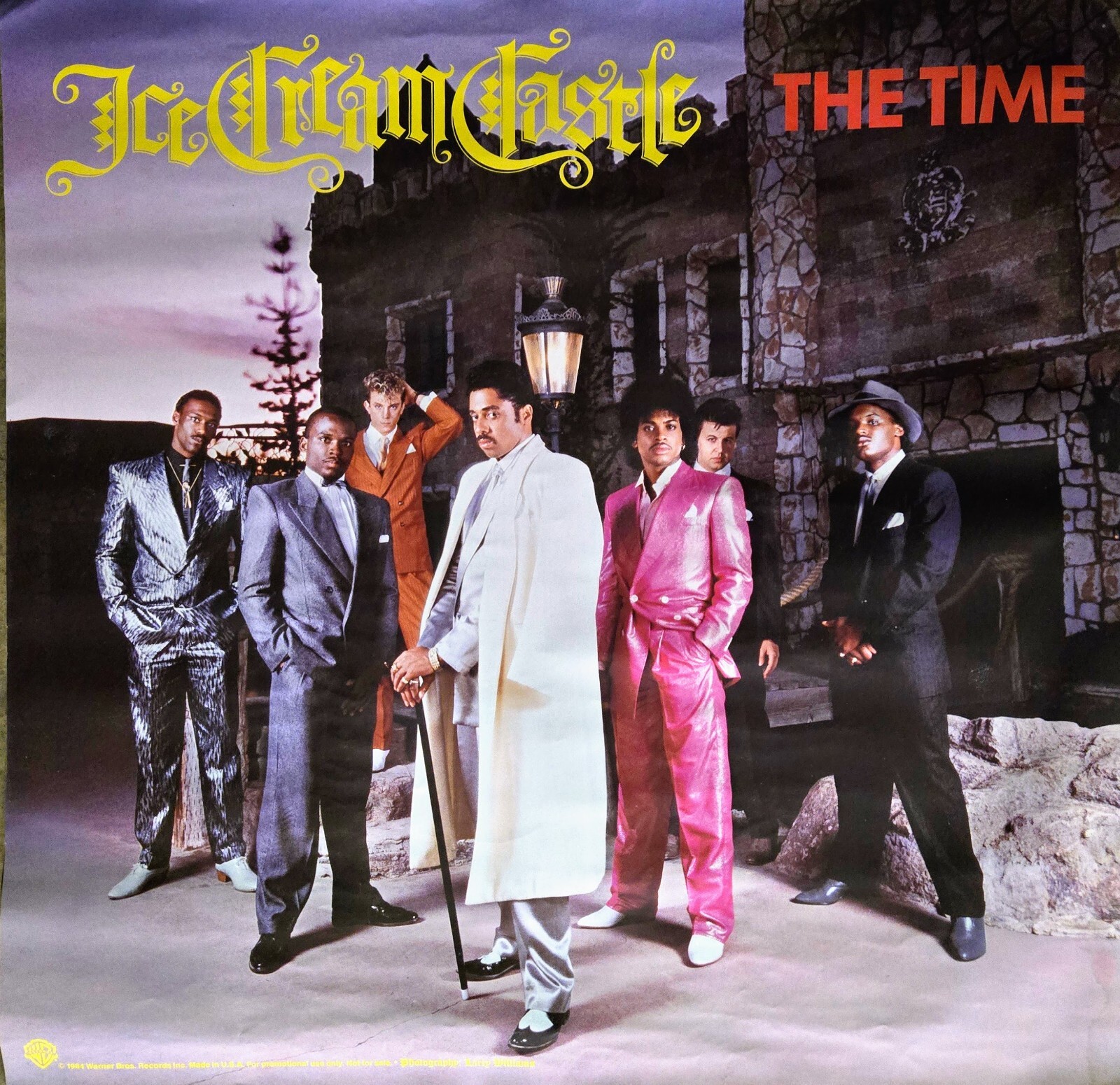 THE TIME WITH MORRIS DAY-ICE CREAM CASTLES-PROMO POSTER 1983-23″ X 23″