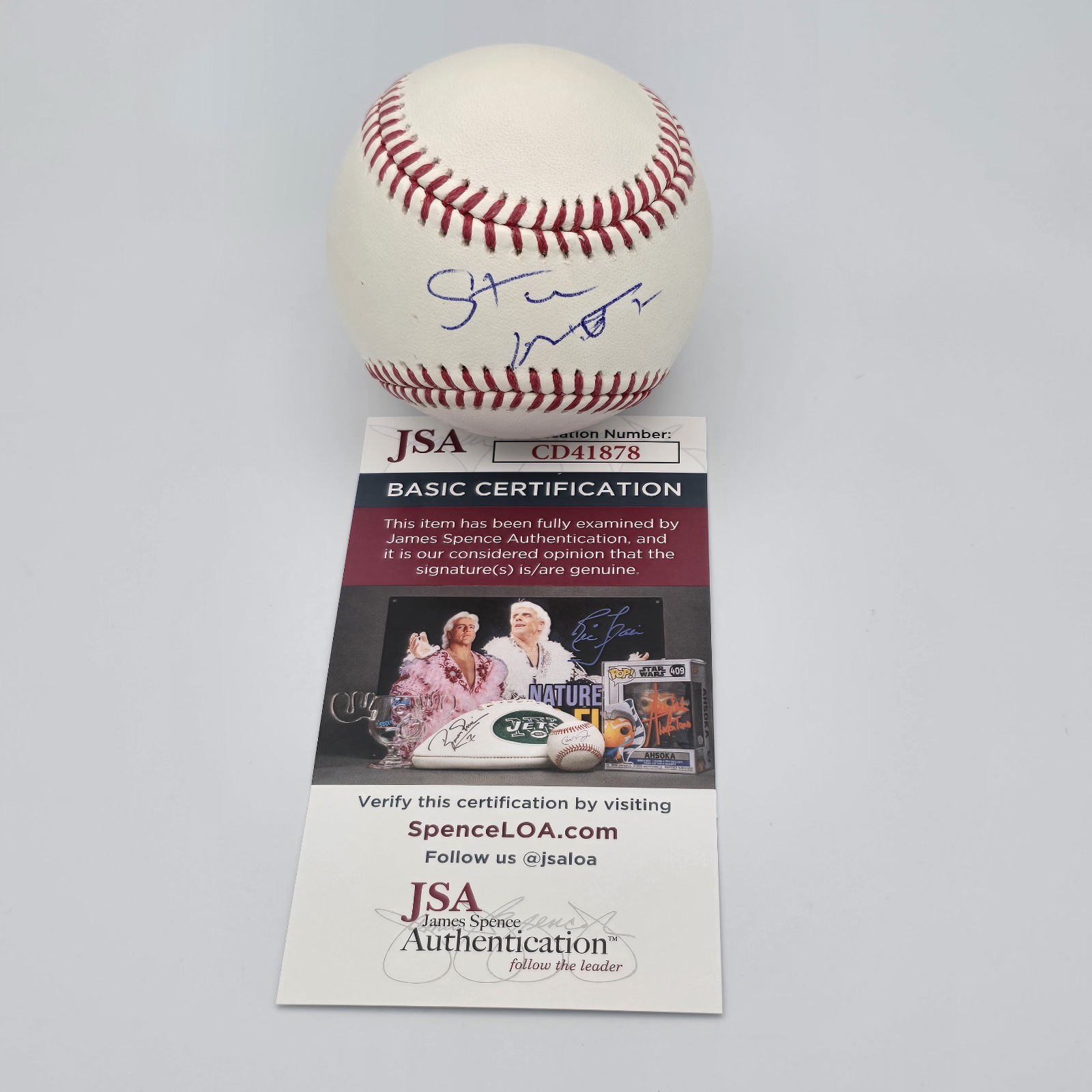 STEVE MARTIN ACTOR SIGNED ROMLB MLB BASEBALL JSA PINK PANTHER THREE AMIGOS