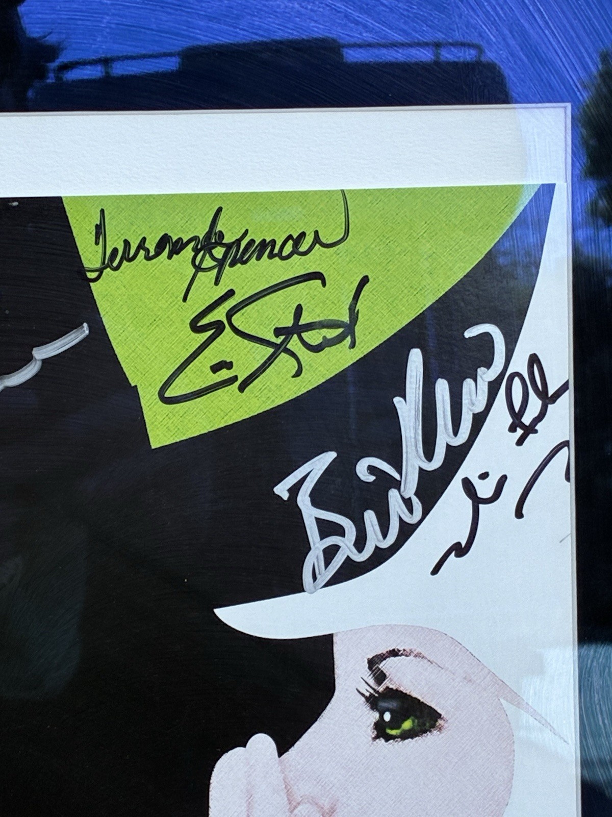 Adam Lambert Signed 2007 Wicked Poster Pre-Fame Espinosa Hilty Pantages Cast