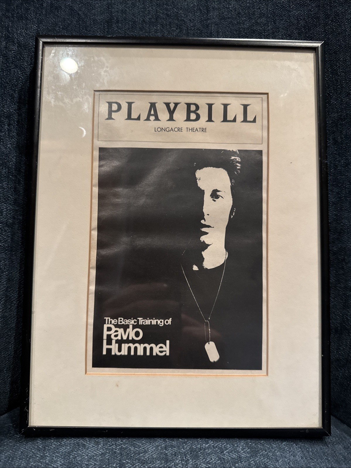 Framed Original Playbill The Basic Training of Pavlo Hummel Al Pacino 1977