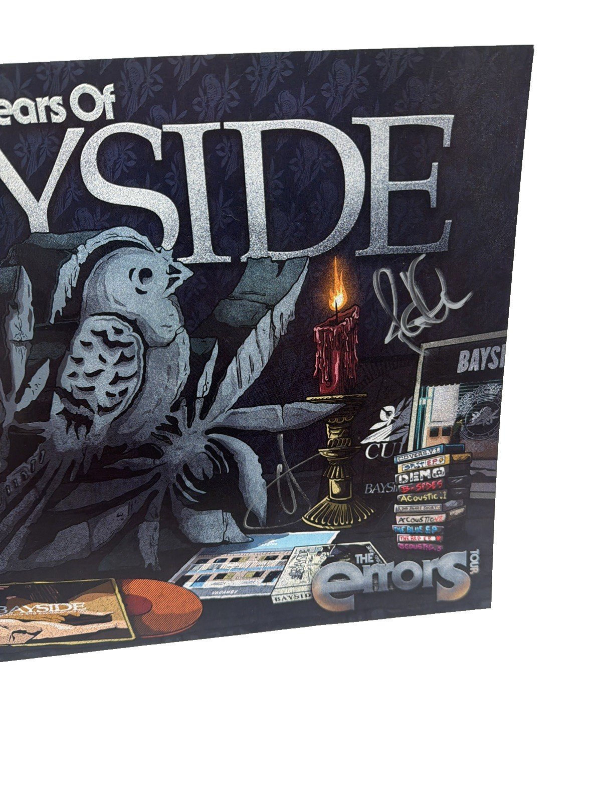 Signed Bayside Errors Tour 2025 VIP Poster Print + Record Autographed Band