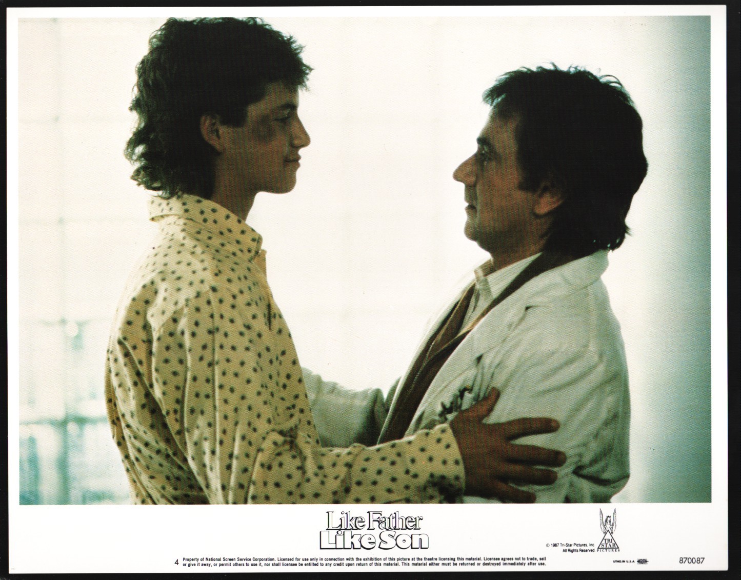 Like Father, Like Son Complete 8 Lobby Card Set 1987-Tri-Star-11″ x 14″-Dudley M