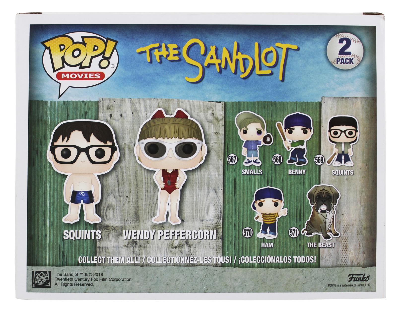 Sandlot (2) Leopardi & Shelton Signed 2 Pack Funko Pop Vinyl Figure PSA #AE45741