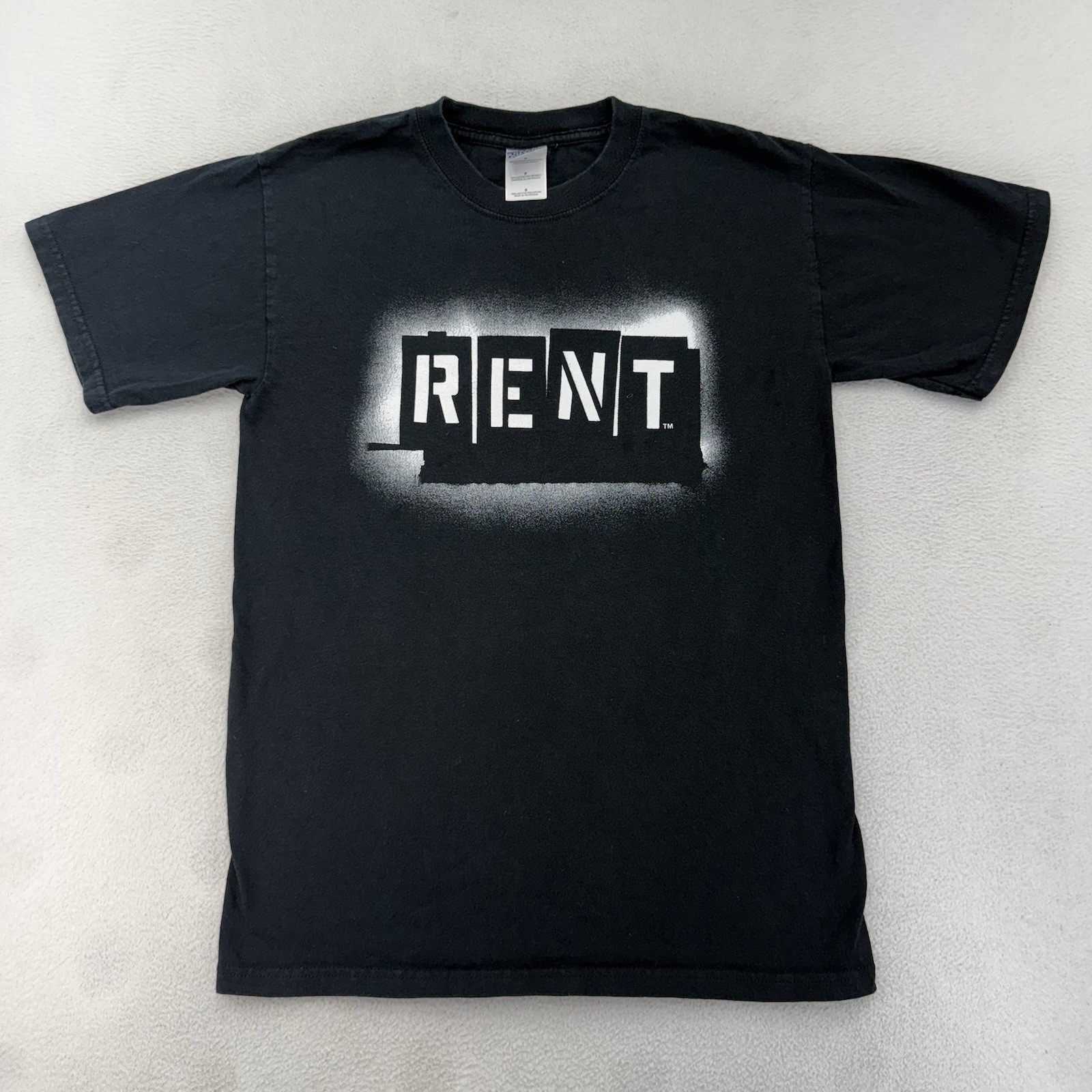 2003 RENT Musical Broadway Black Shirt Size Small Gildan Ultra Cotton
