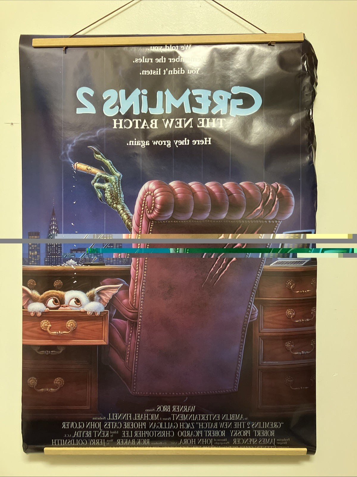 Gremlins 2 The New Batch Two Sided Movie Poster 1990 27”x40”