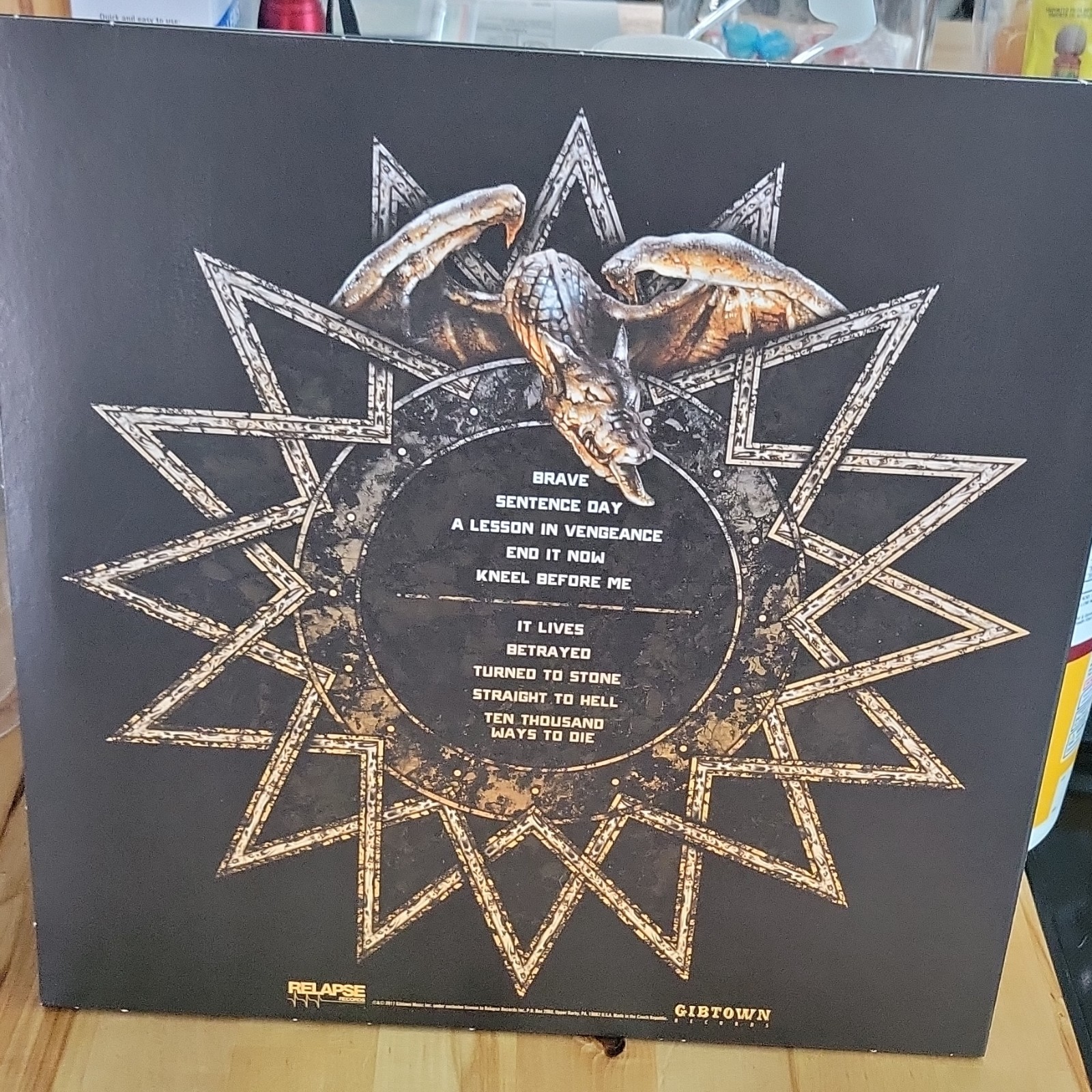 Obituary Self-Titled Black & Halloween Orange Galaxy Edition Signed Vinyl LP