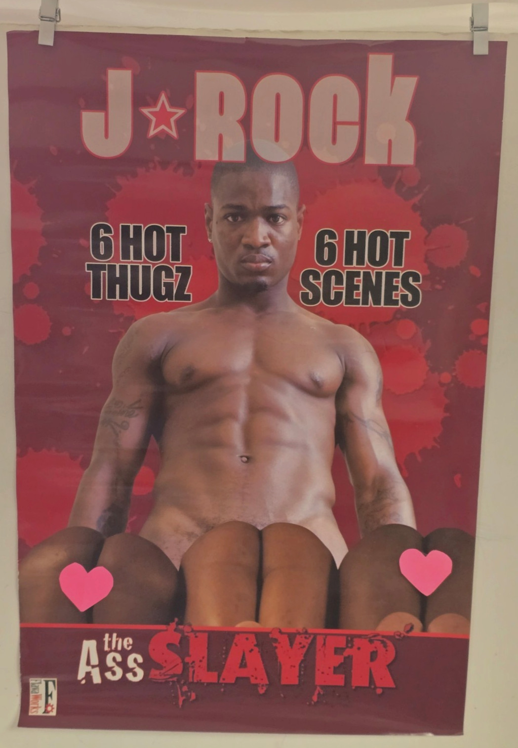 2008 J⭐ROCK SLAYER from FLAVA WORKS Adult Film Poster (12″ x 18″)*Gay Interest