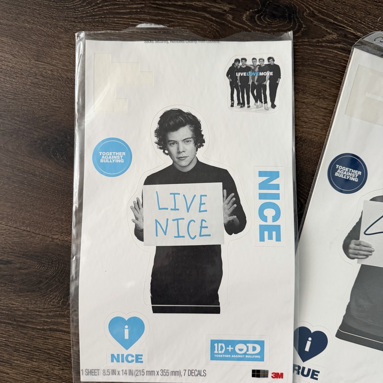 One Direction OD 1D sticker decals Harry Styles Limited Edition Merchandise