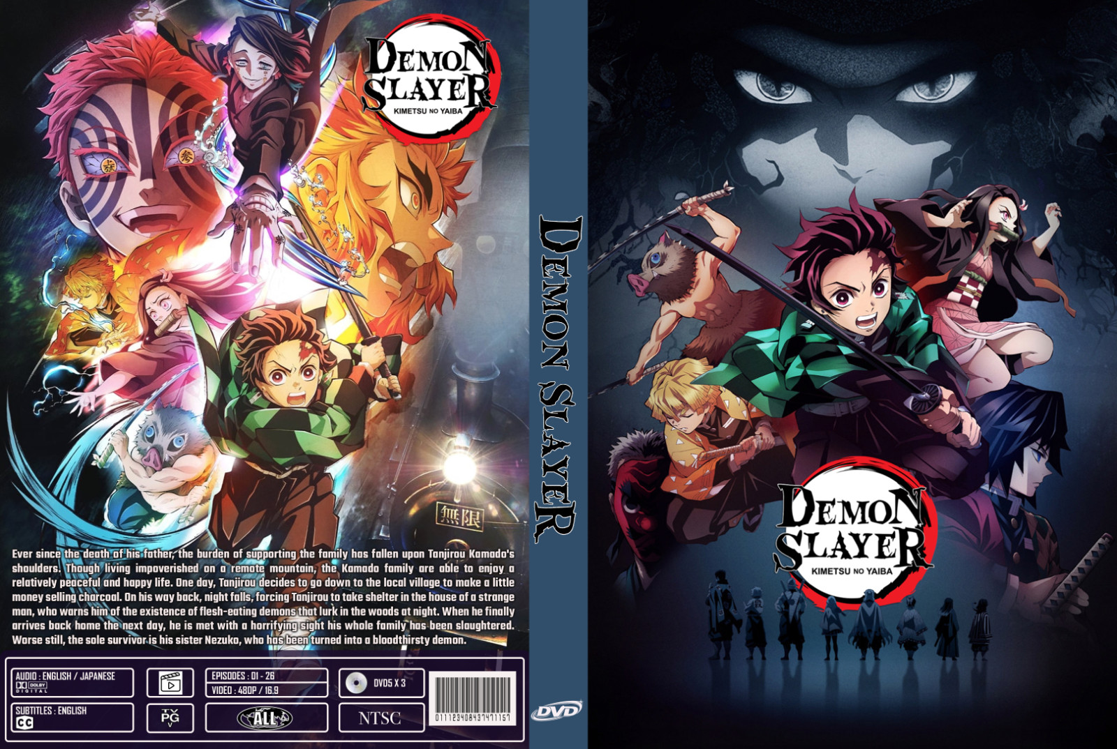 Demon Slayer Anime Series Episodes 1-26 Dual Audio English/ Japanese