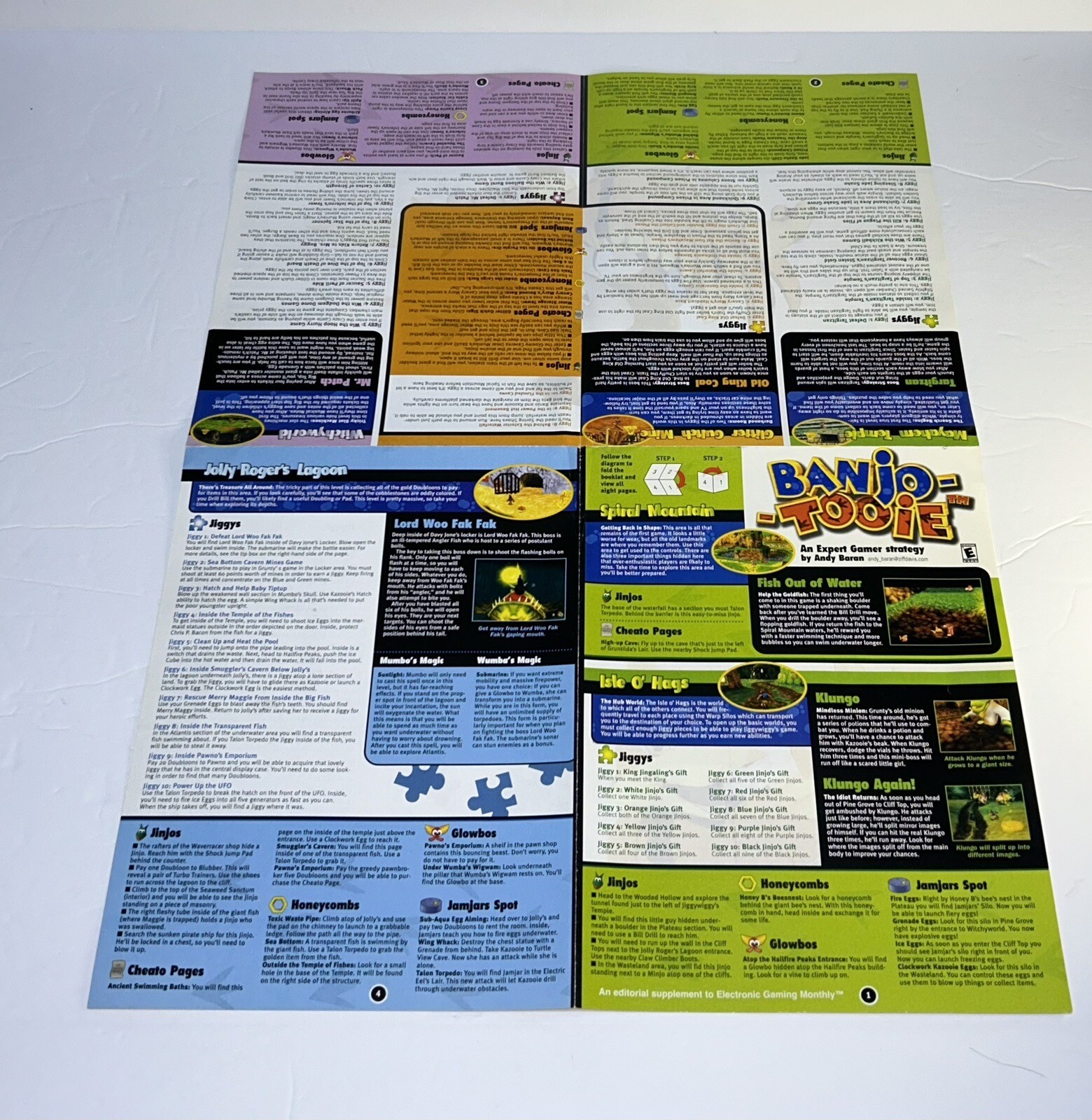 Banjo Tooie Poster Insert – Electronic Gaming Monthly Magazine (EGM) – Strategy