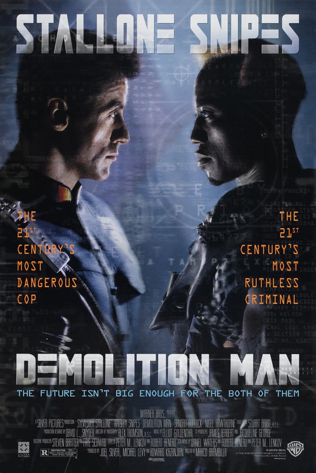 DEMOLITION MAN (1993) ORIGINAL MOVIE POSTER – ROLLED