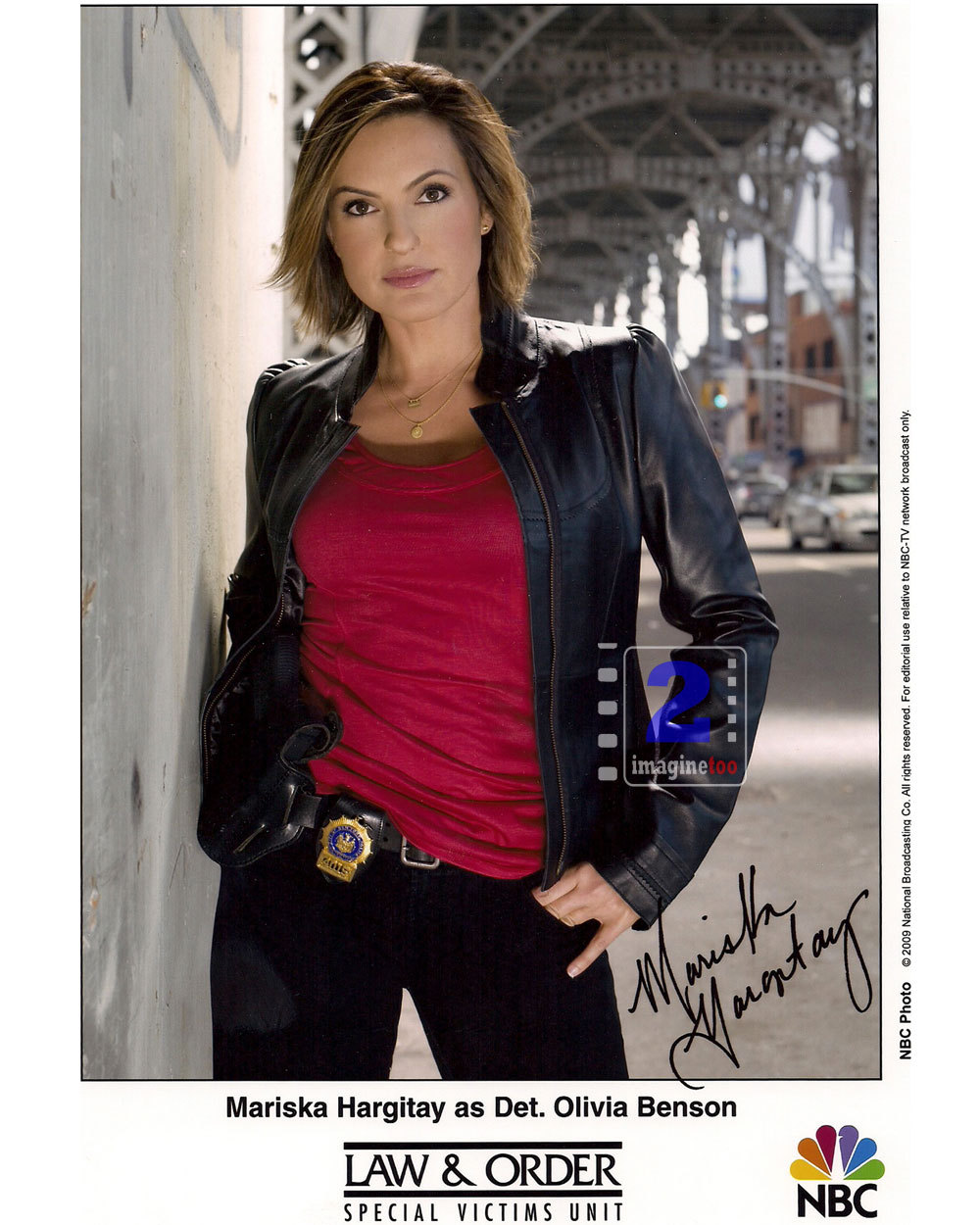 Mariska Hargitay 8″x 10″ Signed Color Promo PHOTO REPRINT