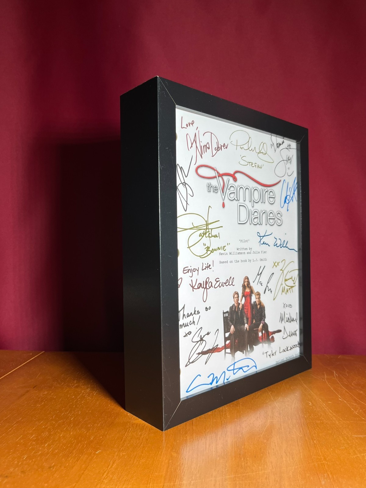 The Vampire Diaries Pilot Script Signed- Autograph Reprints- Vampires