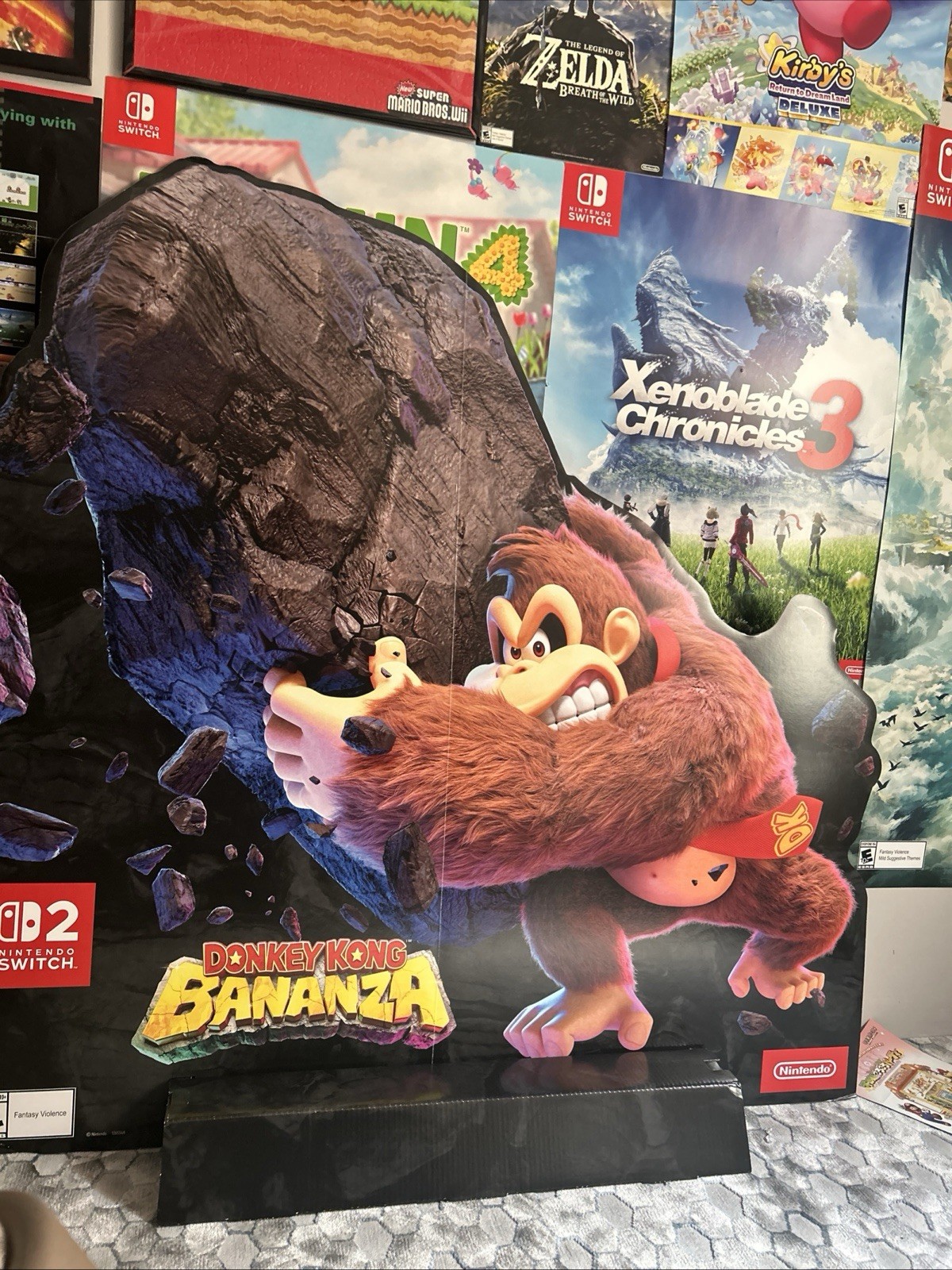 Donkey Kong Bananza GameStop Exclusive Standee