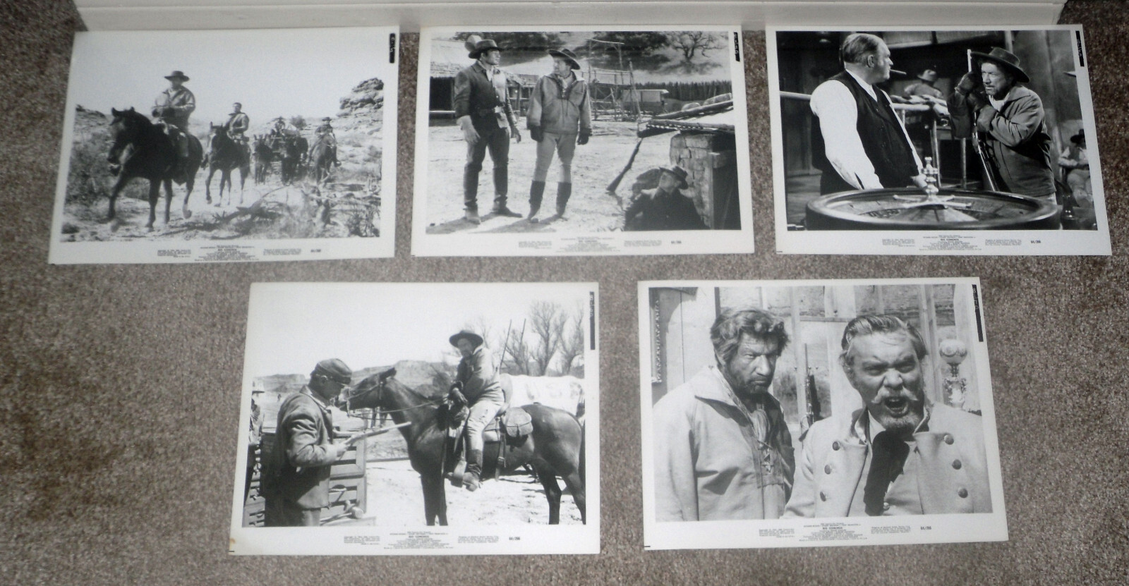 RIO CONCHOS original 1964 set of 9 lobby photos RICHARD BOONE/JIM BROWN