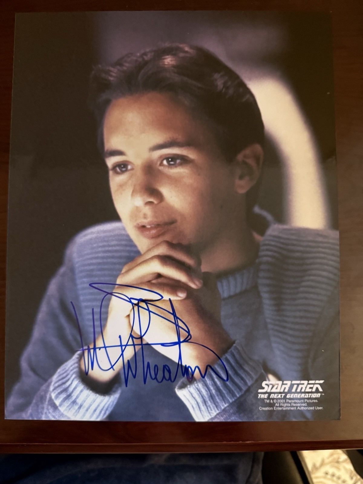 Wil Wheaton “Wesley ” Star Trek TNG Hand Signed Autographed Rare JSA COA