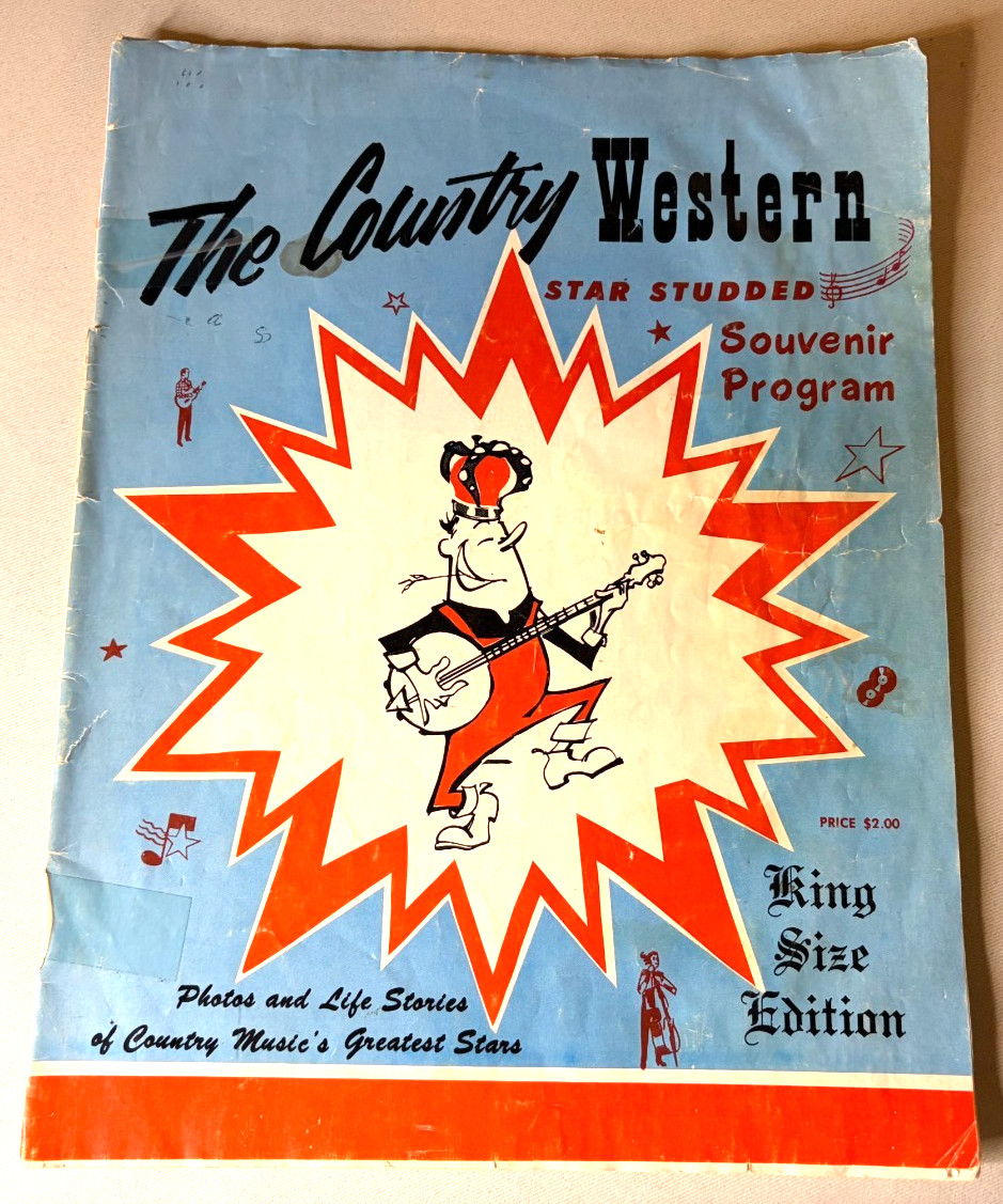 1964 Country Western Souvenir Program Magazine Buck Owens Patsy Cline Jim Reeves