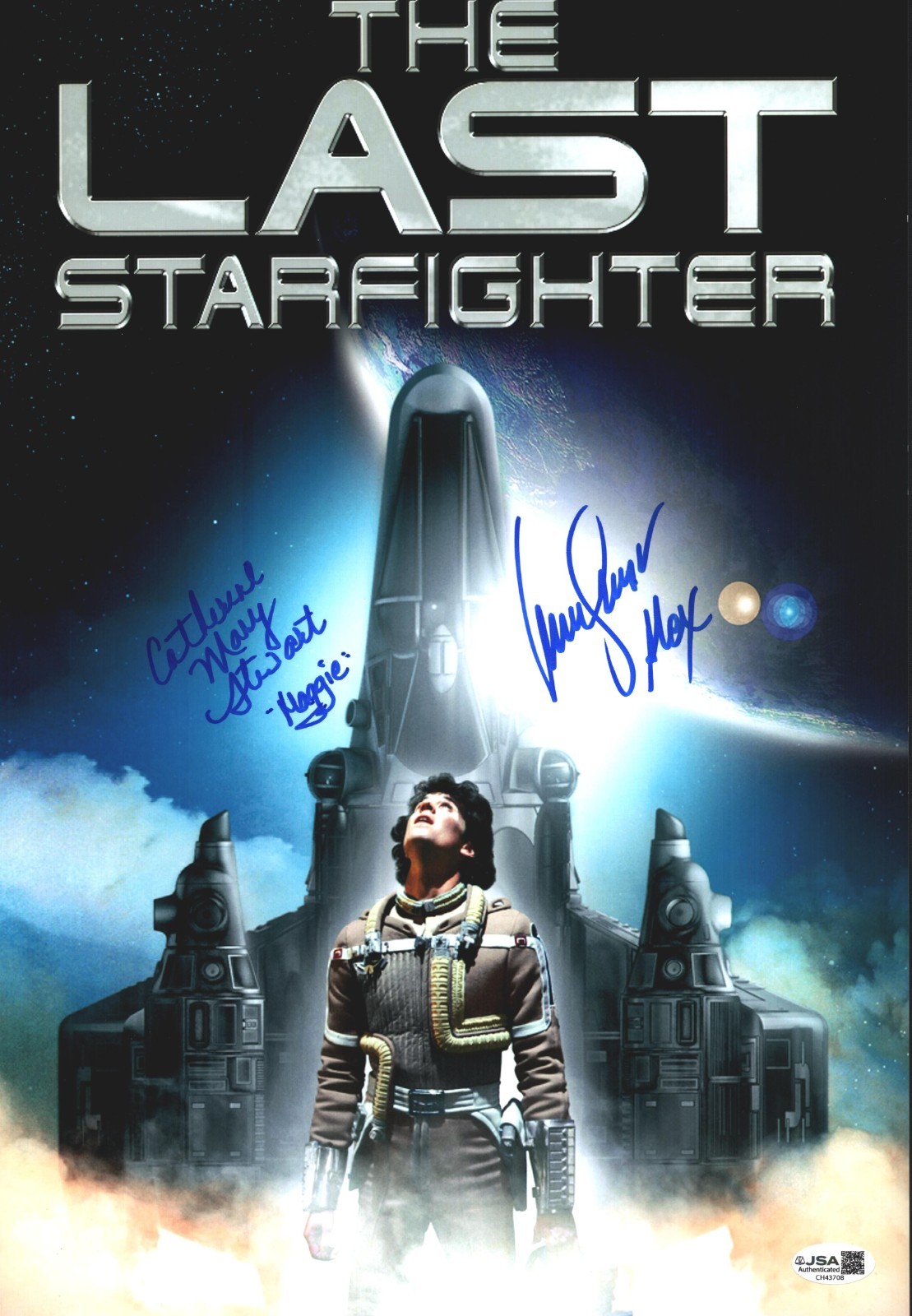 LANCE GUEST + 1 Signed THE LAST STARFIGHTER 11X17 Photo ALEX Autograph JSA COA