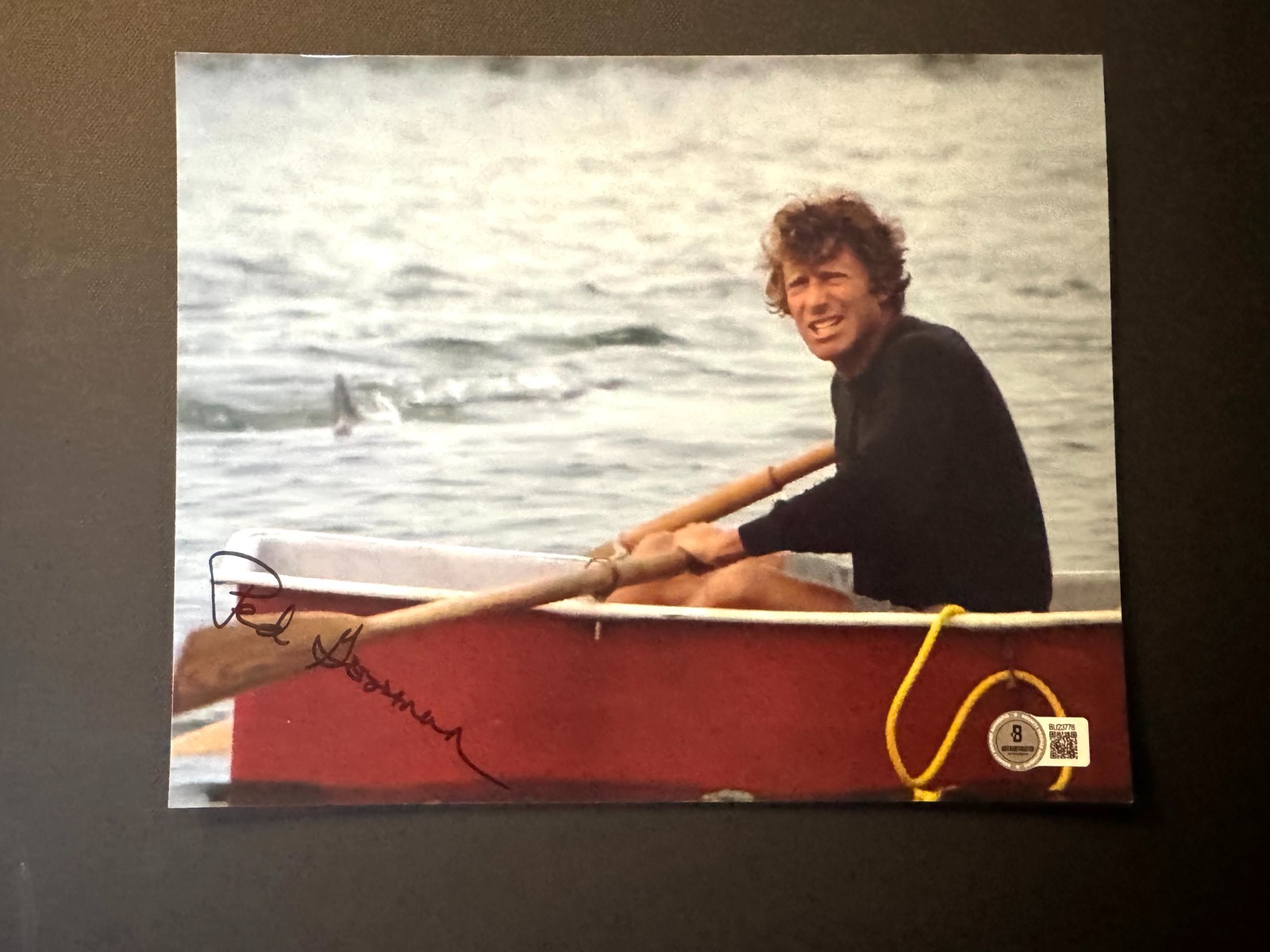 Ted Grossman Rare! autographed signed classic JAWS 8×10 photo Beckett BAS coa