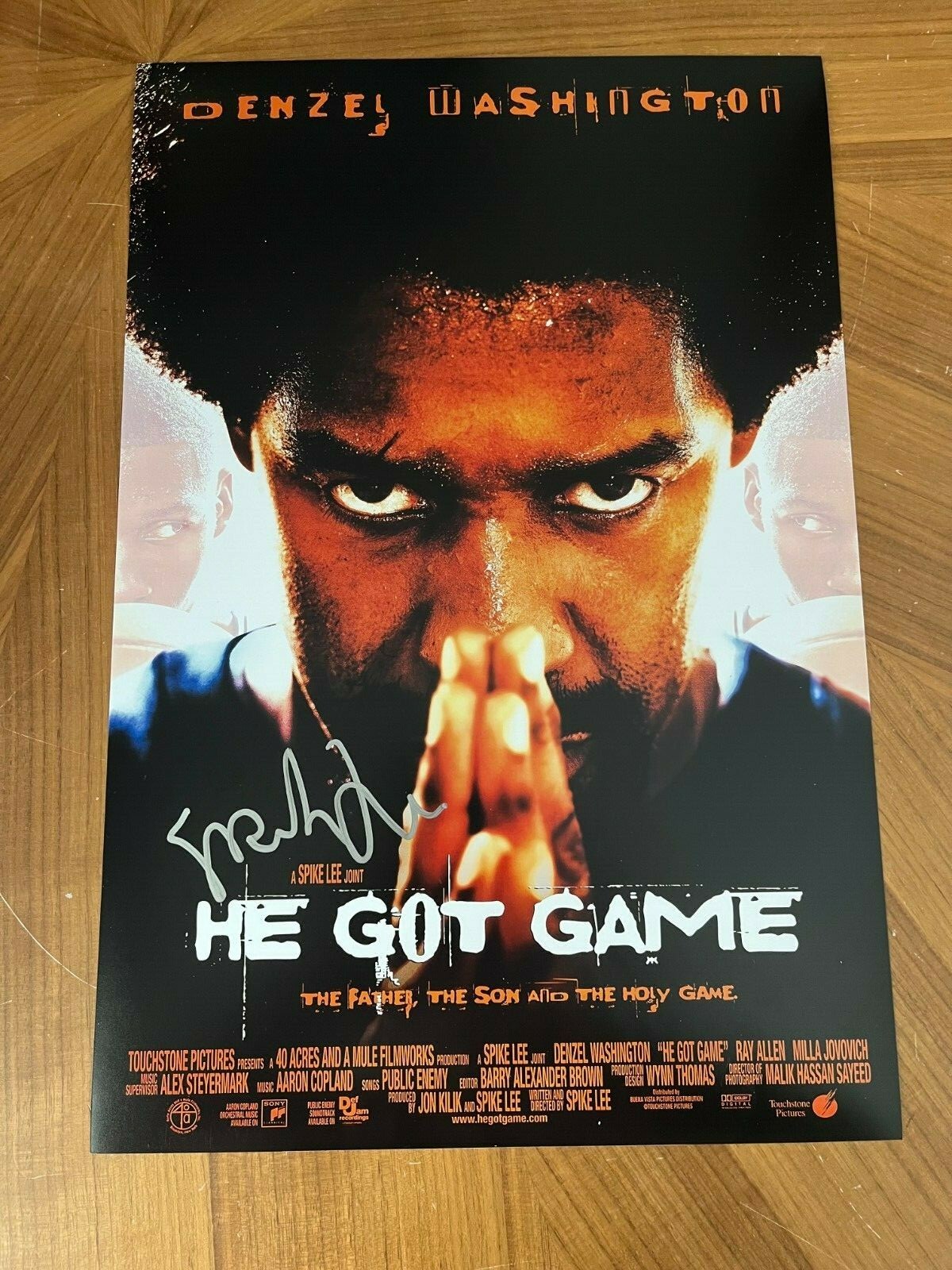 * SPIKE LEE * signed 12×18 poster * HE GOT GAME * COA * 1