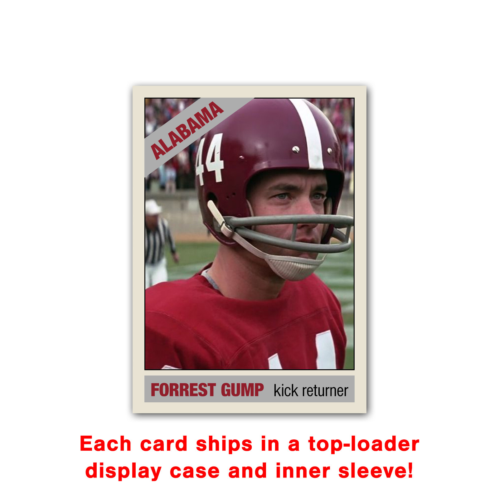 Forrest Gump 1966 Style Football Card Alabama Collectible Parody Art Card