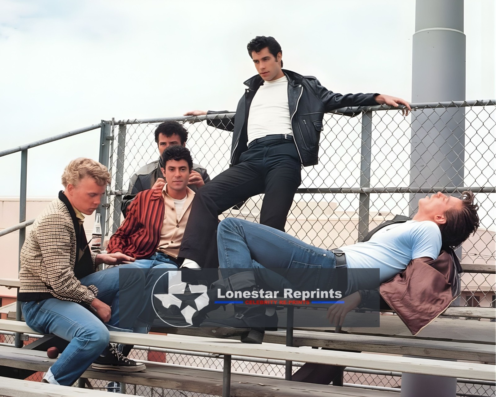 John Travolta Grease Cast 8×10 Reprint