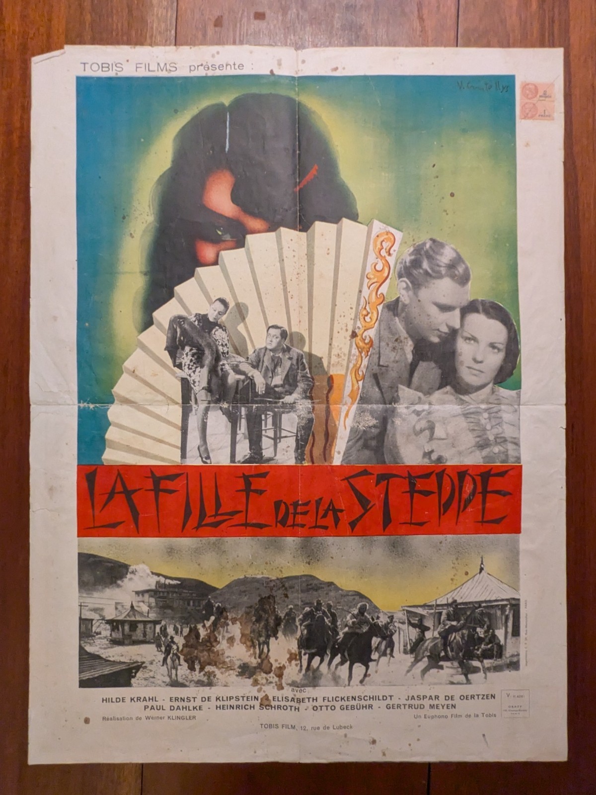 La Fille De La Steede – RARE – Original French Movie Poster 60x80cm (24×32″)