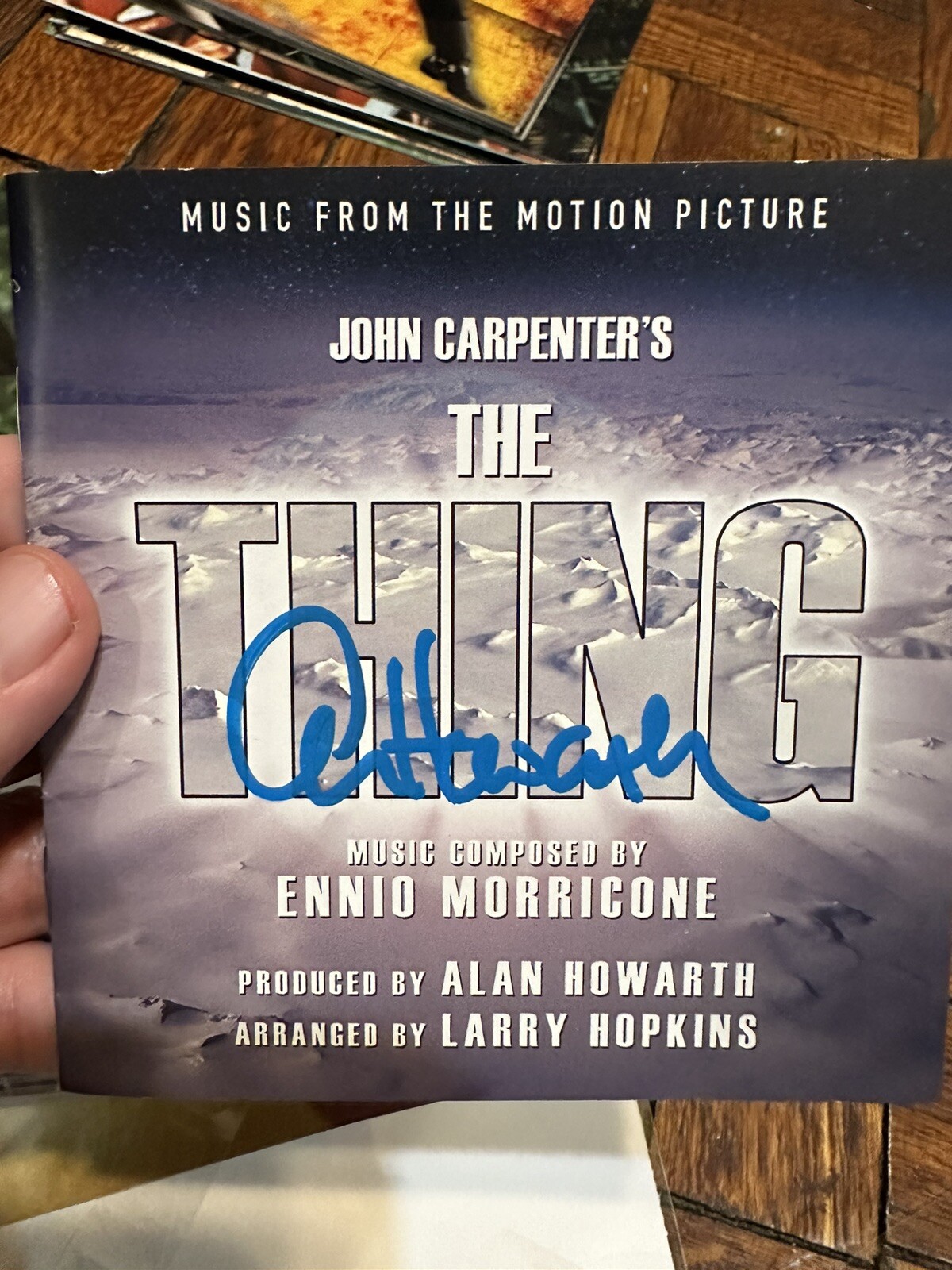 Beckett cert The THING Alan Howarth Signed Cd John Carpenter Soundtrack Coa