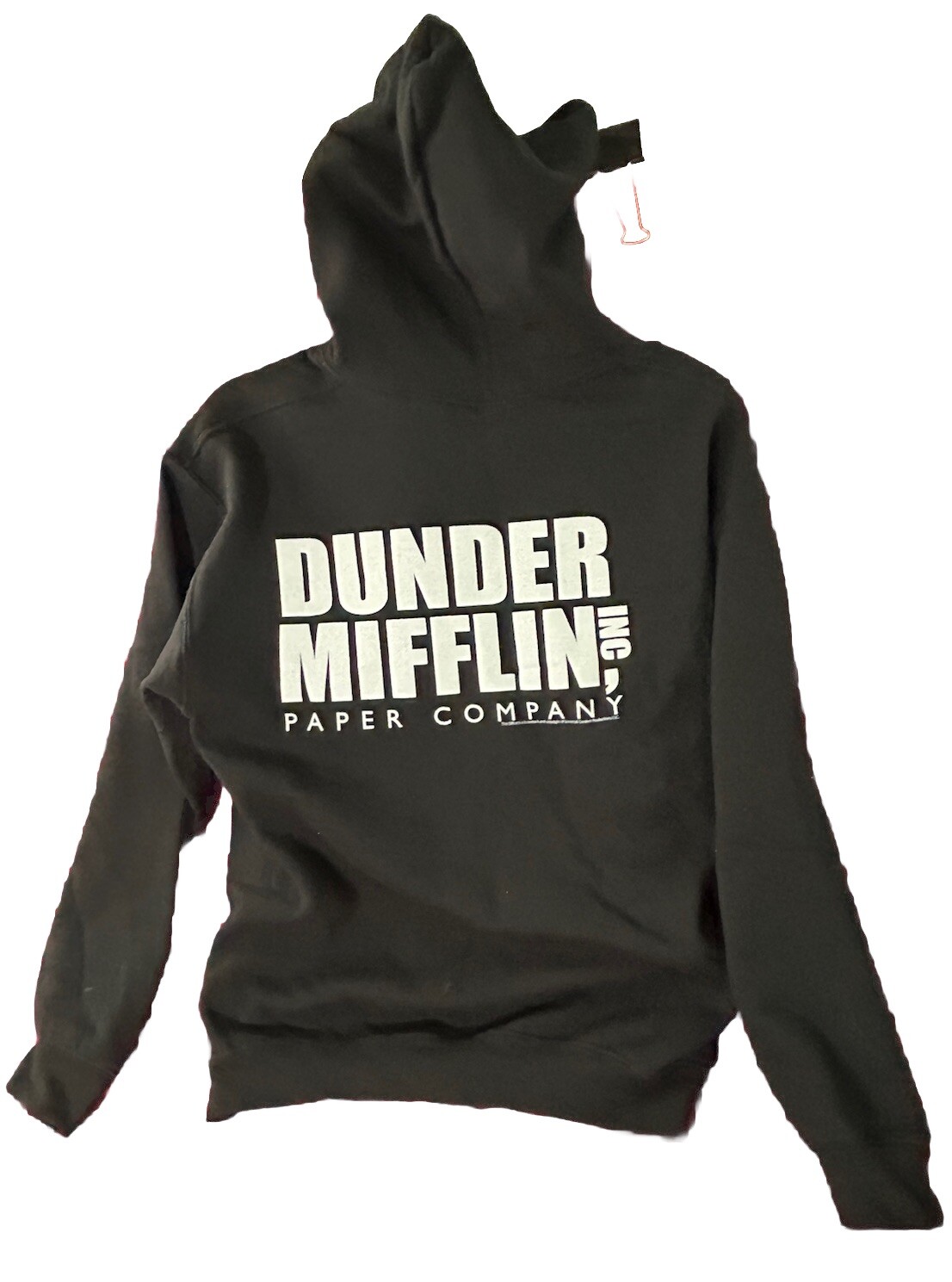 The Office Dunder Mifflin Paper Company (spell out) Medium Black Pullover Hoodie