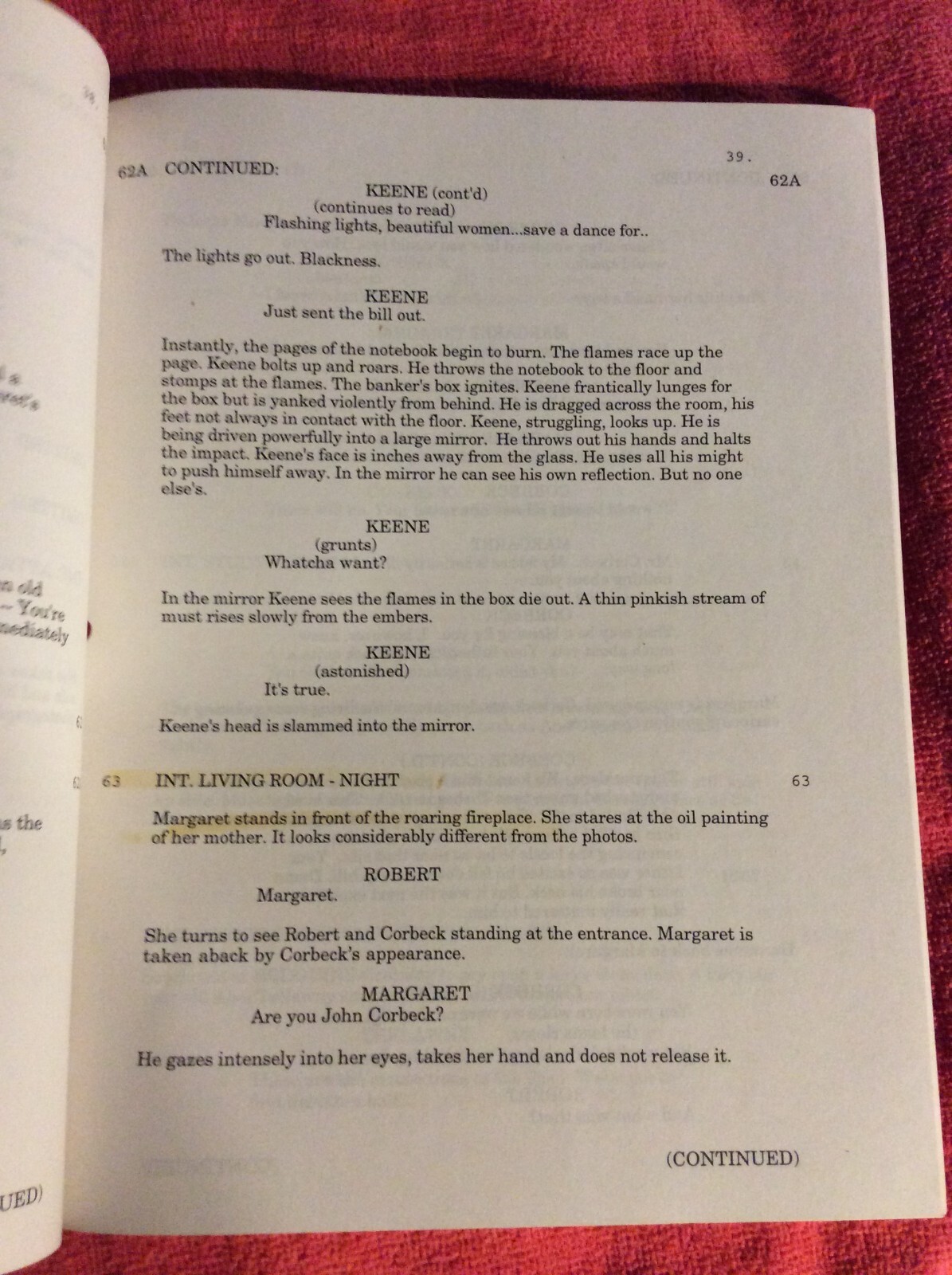 ORIGINAL SCRIPT BRAM STROKER’S LEGEND OF THE MUMMY LOUIS GOSSETT JR AMY LOCANE