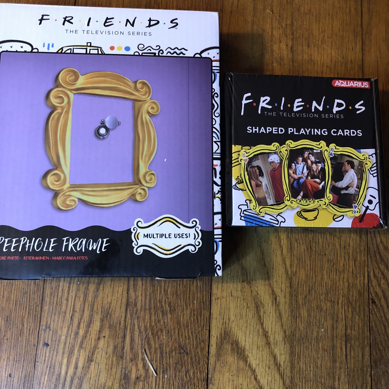 Friends The Television Series Peephole Frame W/Friends Playing Cards